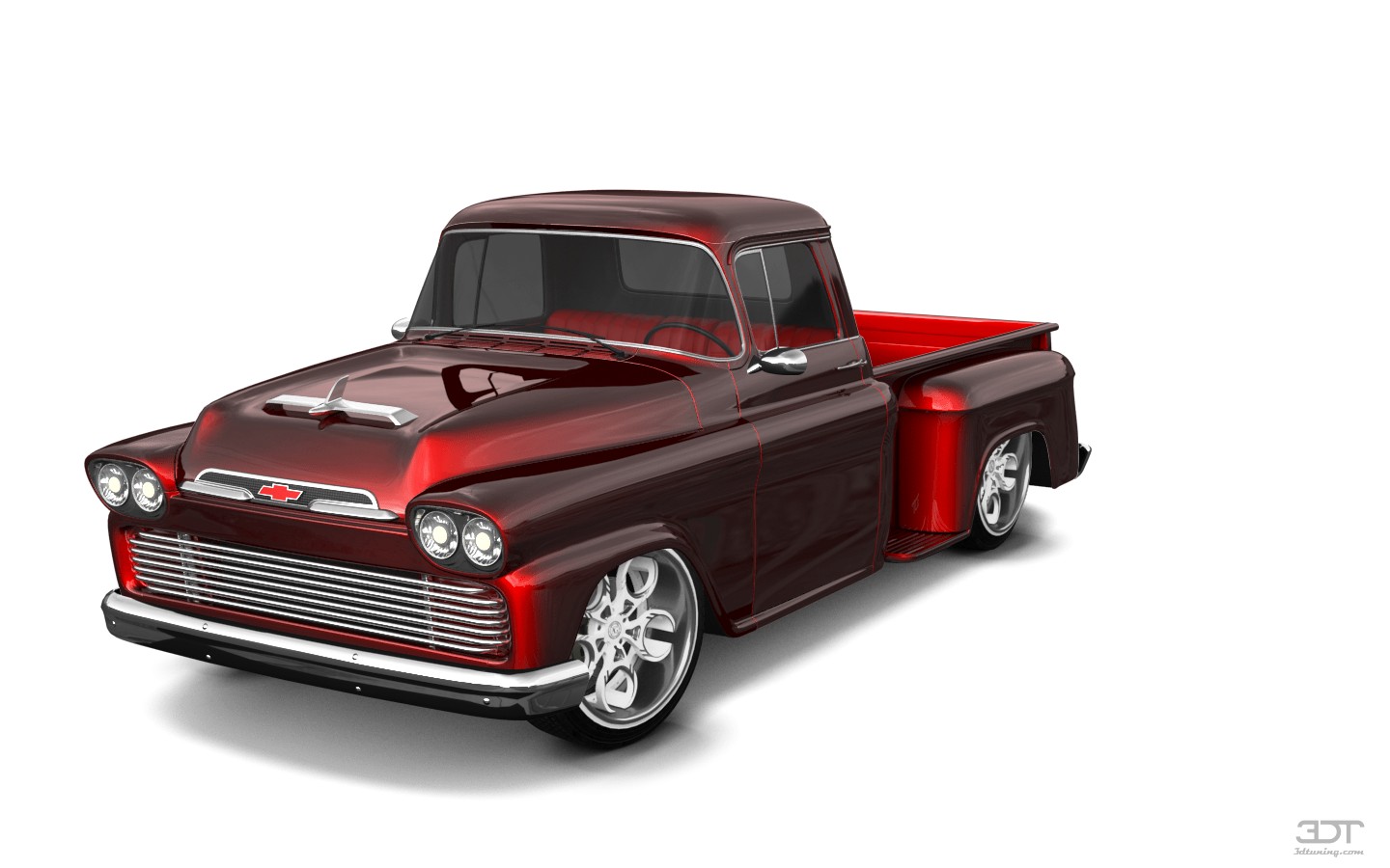 Tuning Chevrolet Apache Stepside 2 Door pickup truck 1959