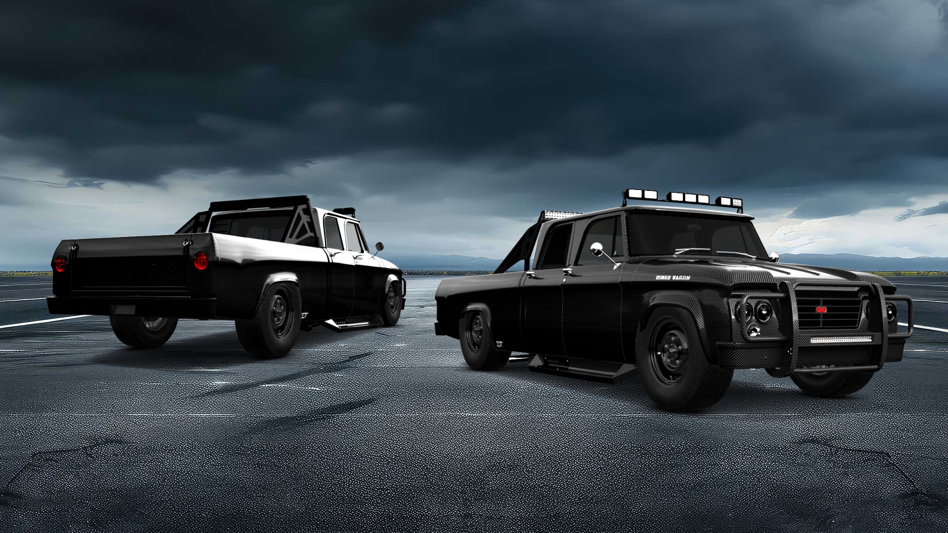 Dodge Power Wagon 4 Door pickup truck 1964 tuning