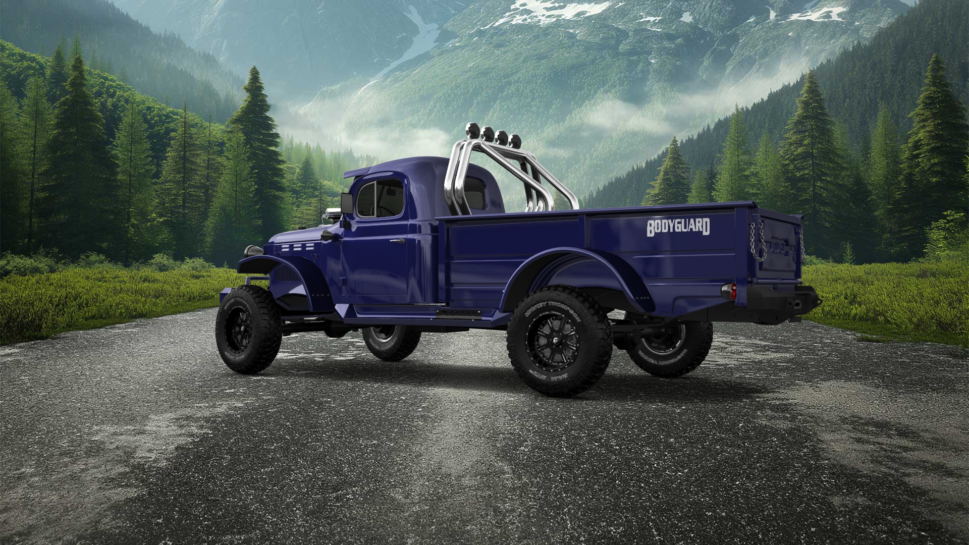 Dodge Power Wagon 2 Door pickup truck 1947 tuning