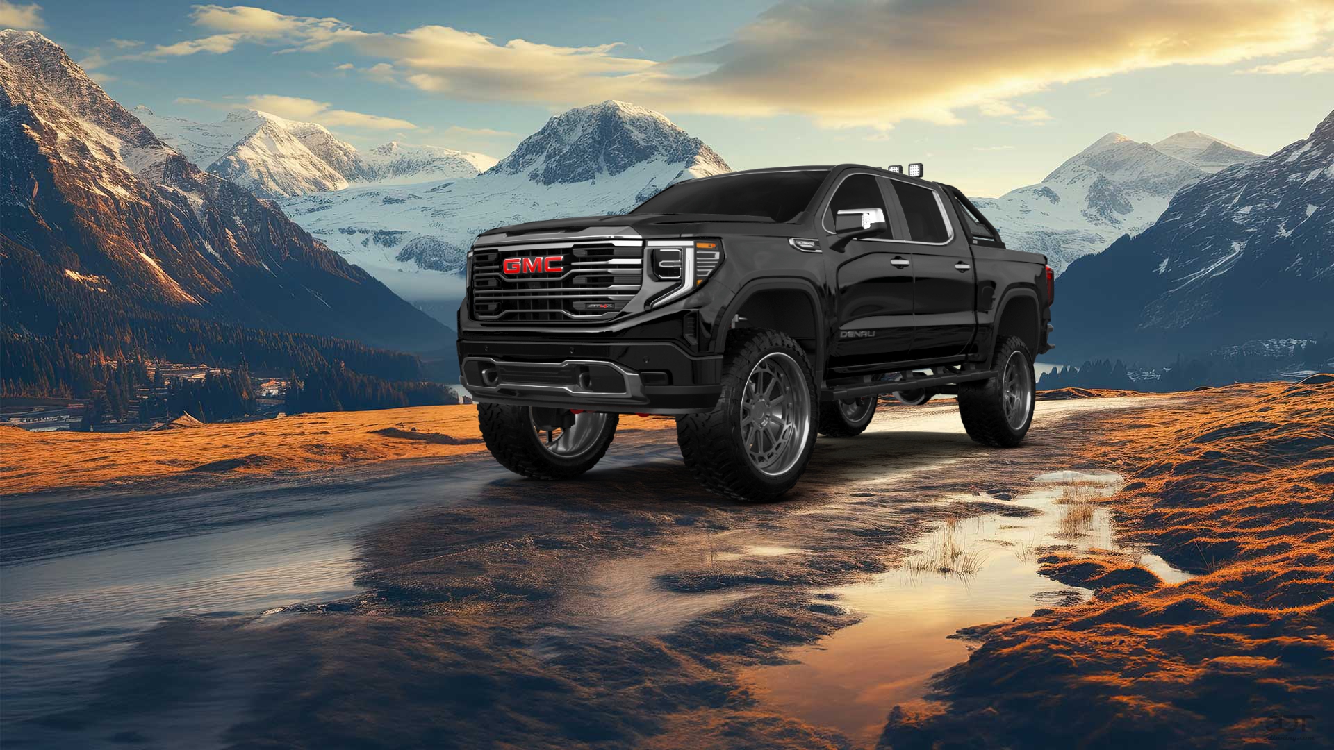 GMC Sierra 1500 Crew Cab 5.8 ft box 4 Door pickup truck 2023 tuning