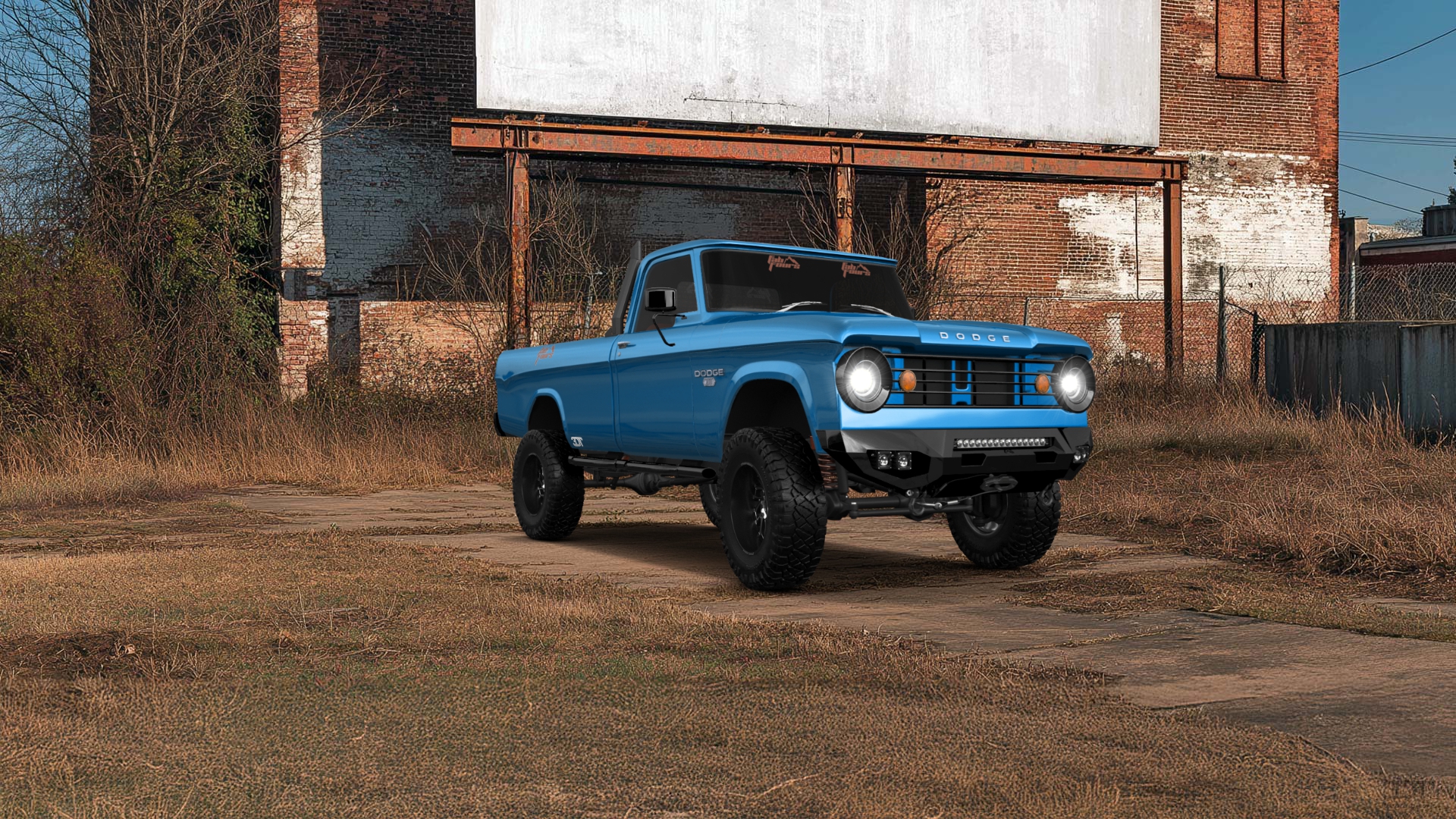 Dodge Power Wagon W200 2 Door pickup truck 1966 tuning