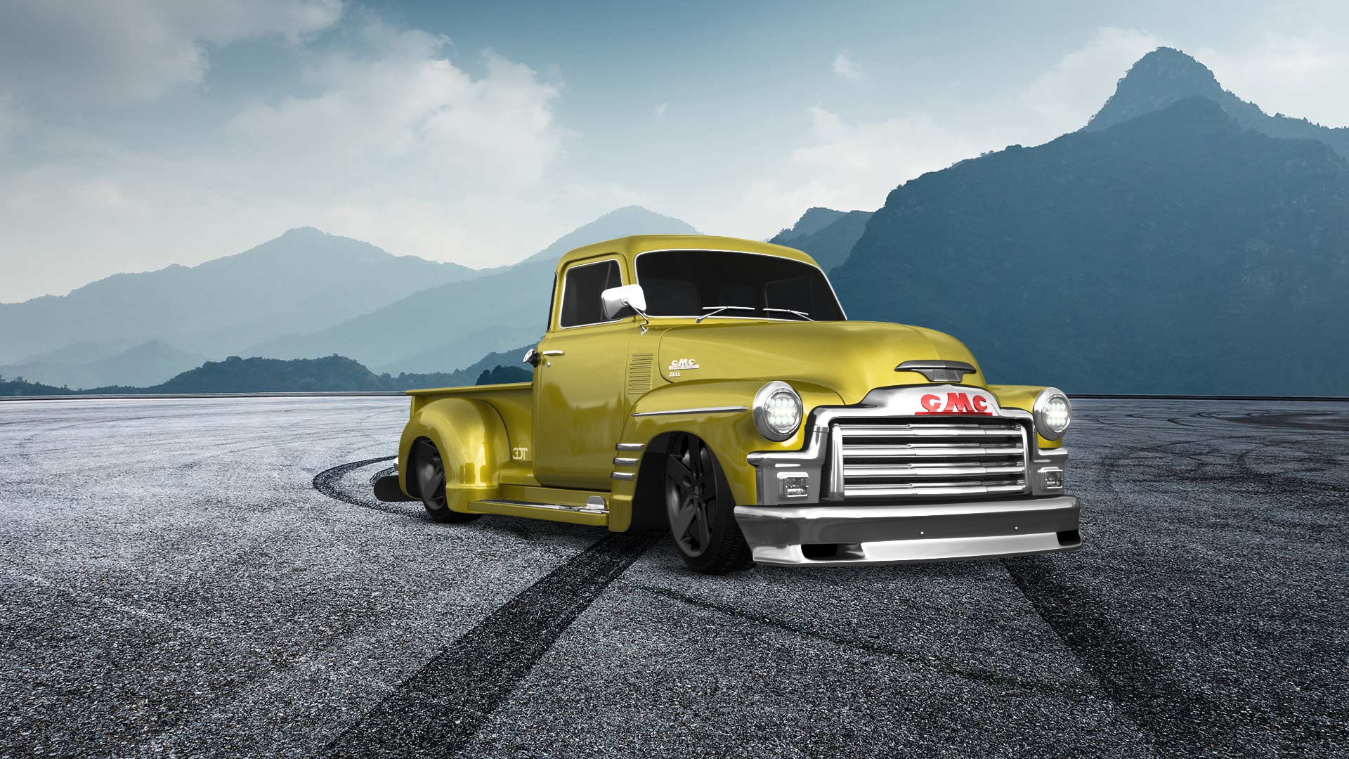 GMC 100 Stepside 2 Door pickup truck 1954 tuning