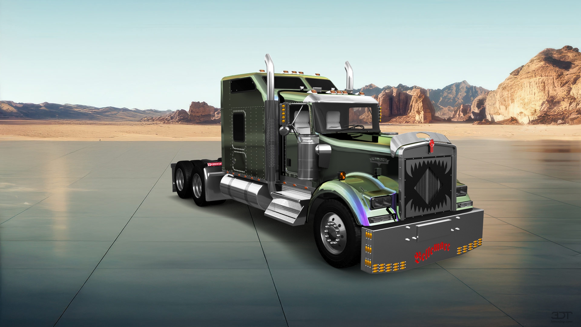 Kenworth W900 Sleeper Cab Truck 2015 tuning