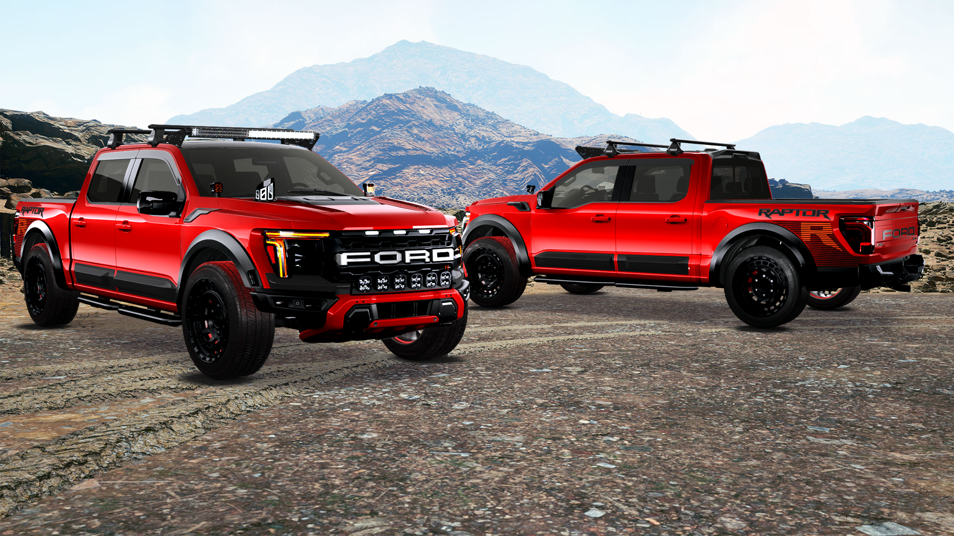 Ford F-150 Raptor 4 Door pickup truck 2024 Images