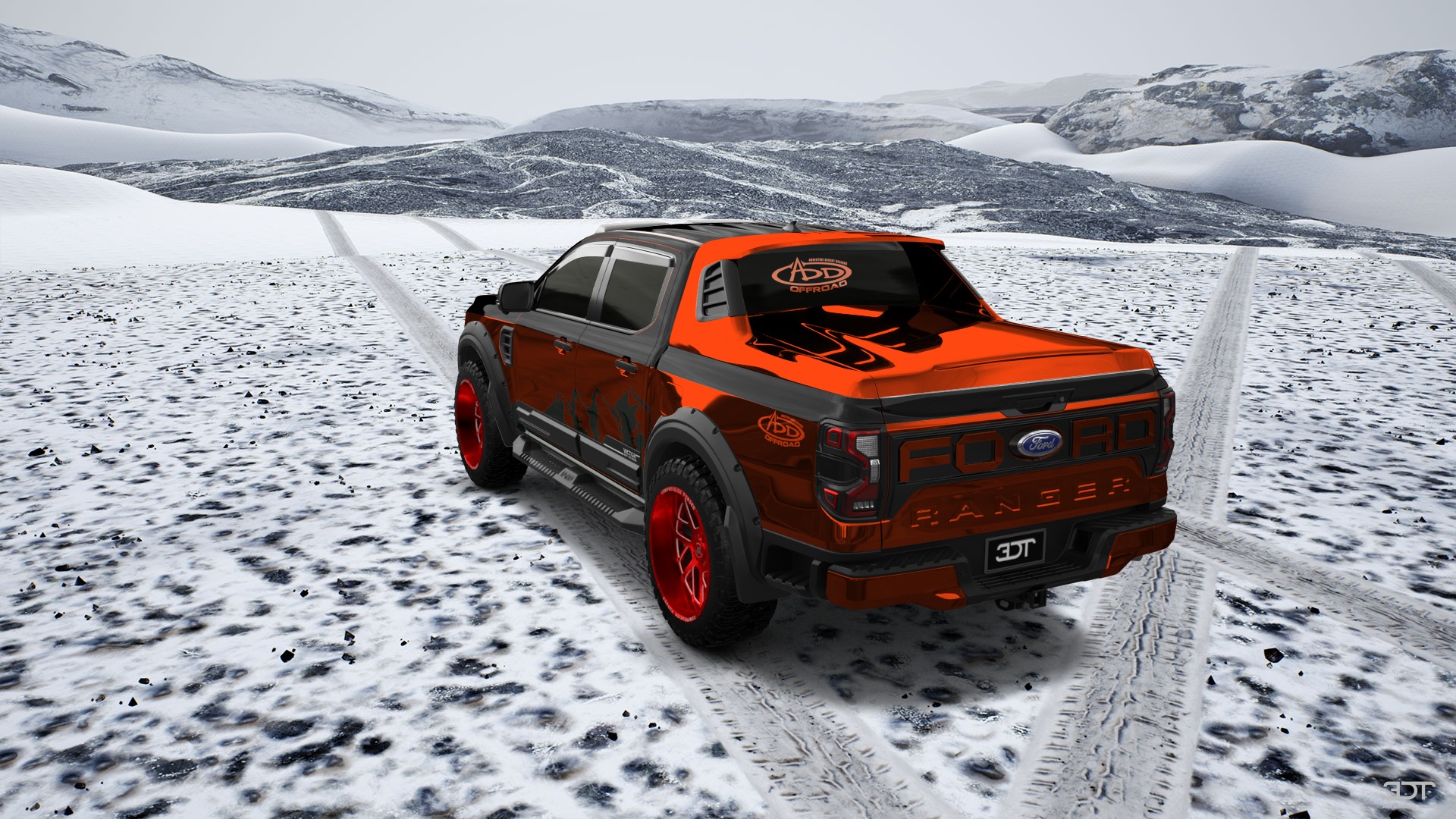 Ford Ranger 4 Door pickup truck 2022 tuning