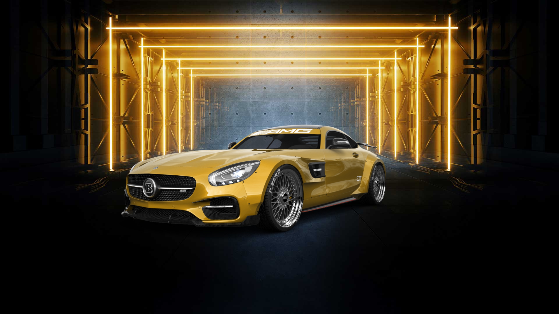 Mercedes AMG GT 2 door fastback coupe 2016 tuning