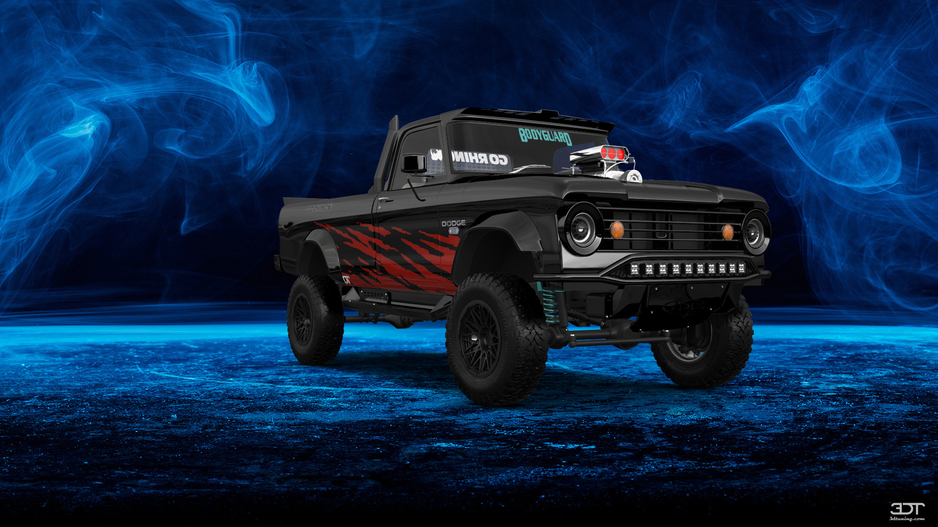 Dodge Power Wagon W200 2 Door pickup truck 1966 tuning