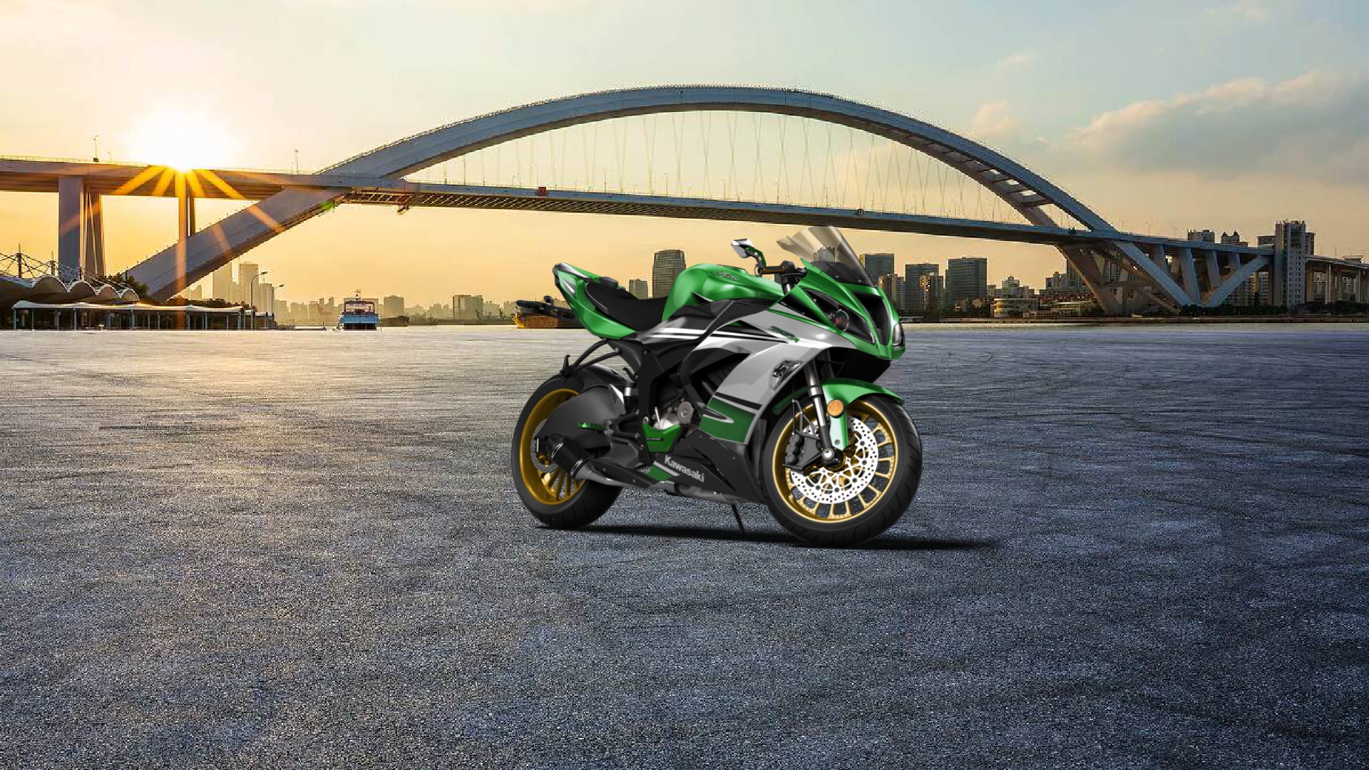 Kawasaki Ninja ZX 6R Sport Bike 2015 tuning