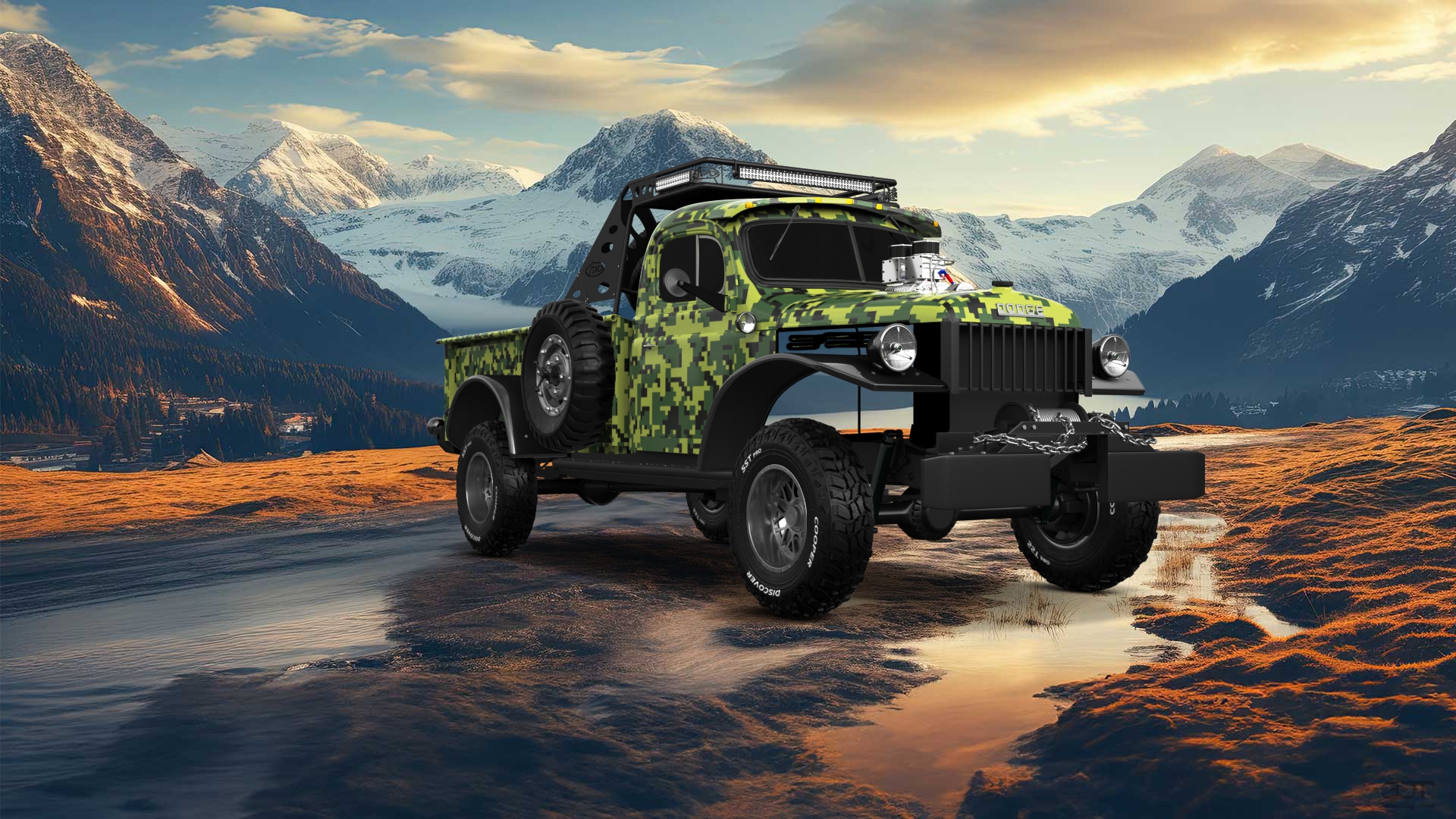 Dodge Power Wagon 2 Door pickup truck 1947 tuning
