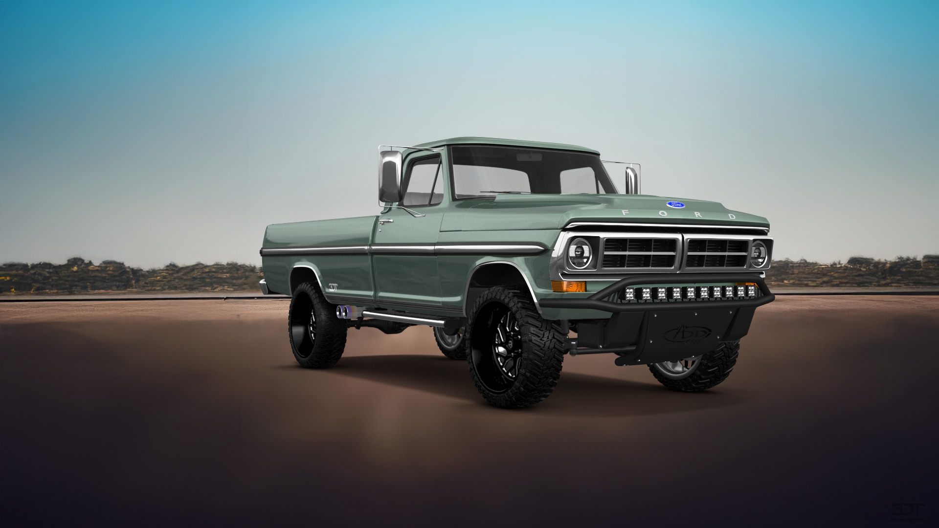 Ford F-250 2 Door pickup truck 1971