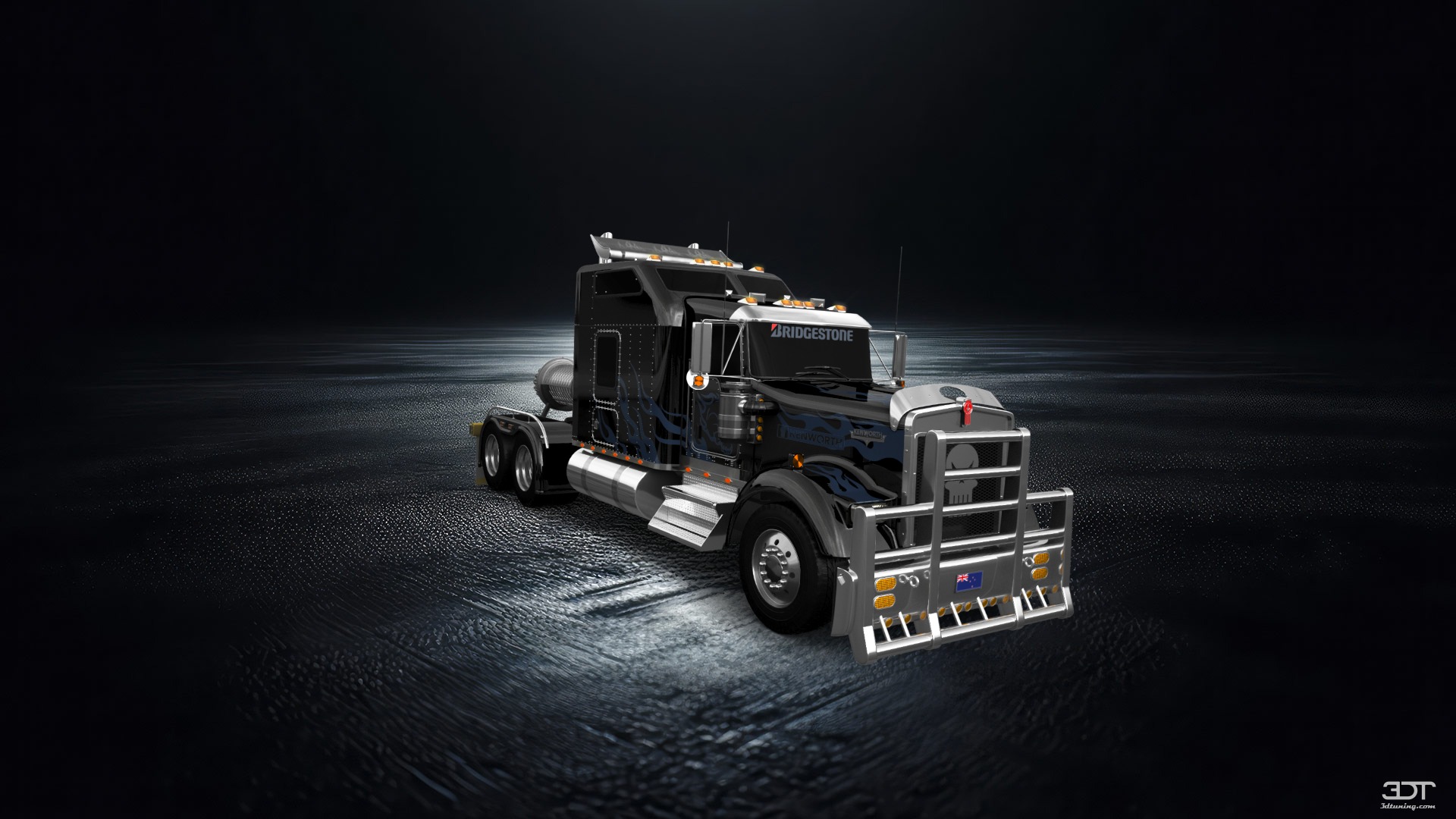 Tuning Kenworth W900 Sleeper Cab Truck 2015