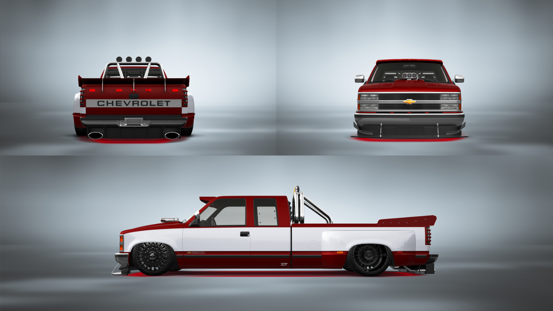 Chevrolet K3500 Extended Cab Pickup Truck 1988