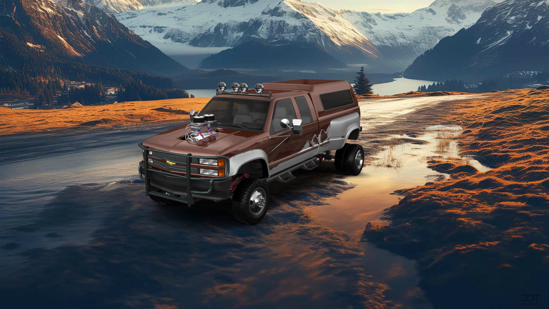 Chevrolet K3500 Extended Cab Pickup Truck 1988