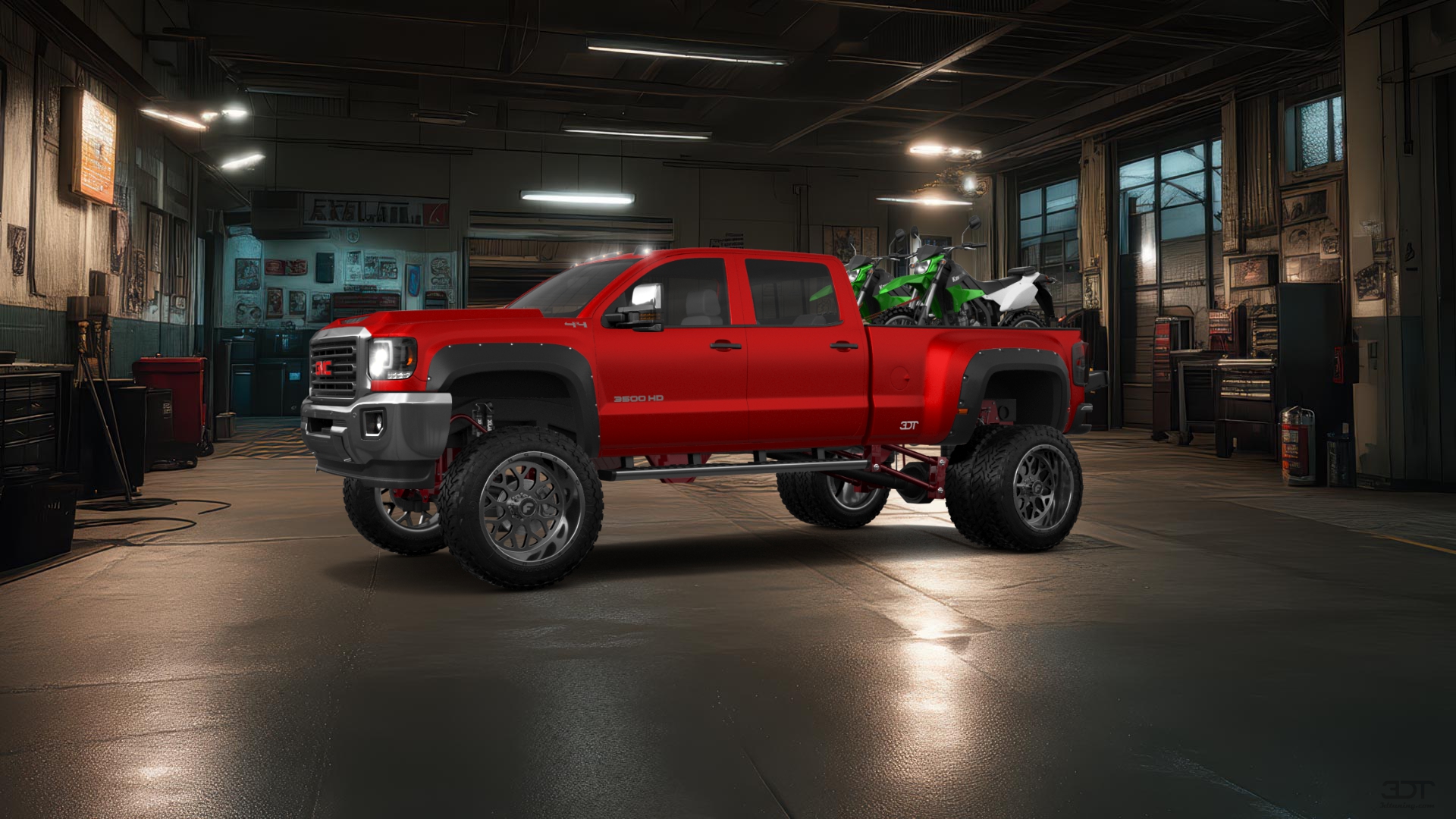 GMC Sierra 3500 HD Crew Cab 4 Door pickup truck 2015 tuning