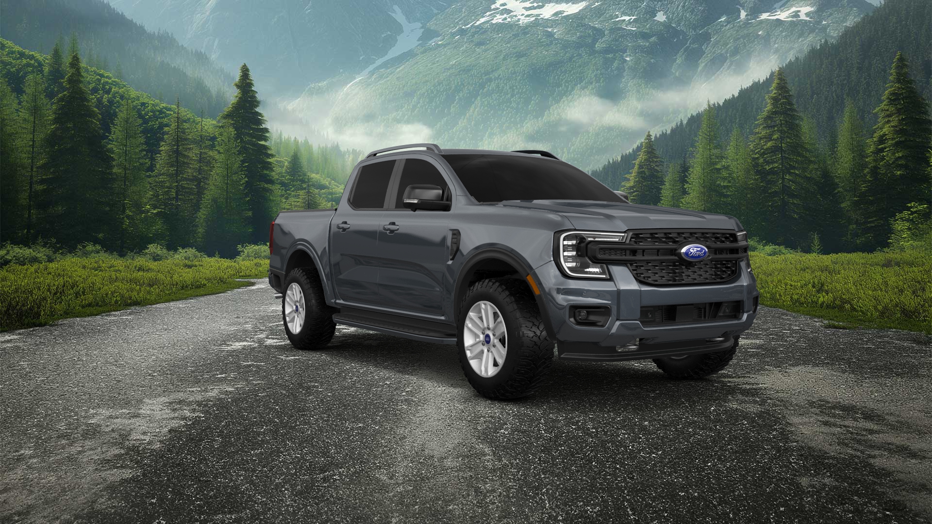 Ford Ranger 4 Door pickup truck 2022 tuning