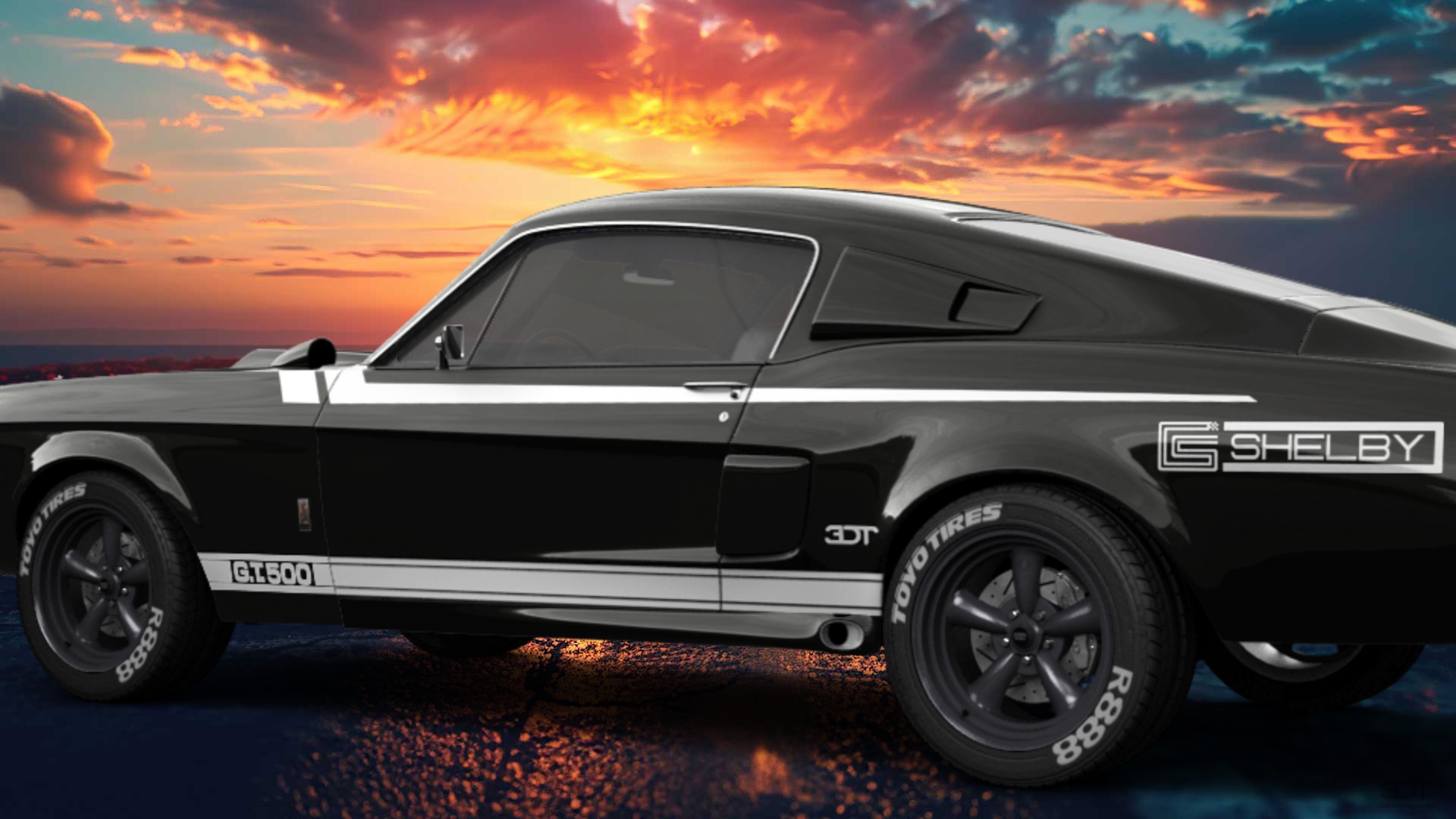 Mustang GT500 2 Door Coupe 1968 tuning