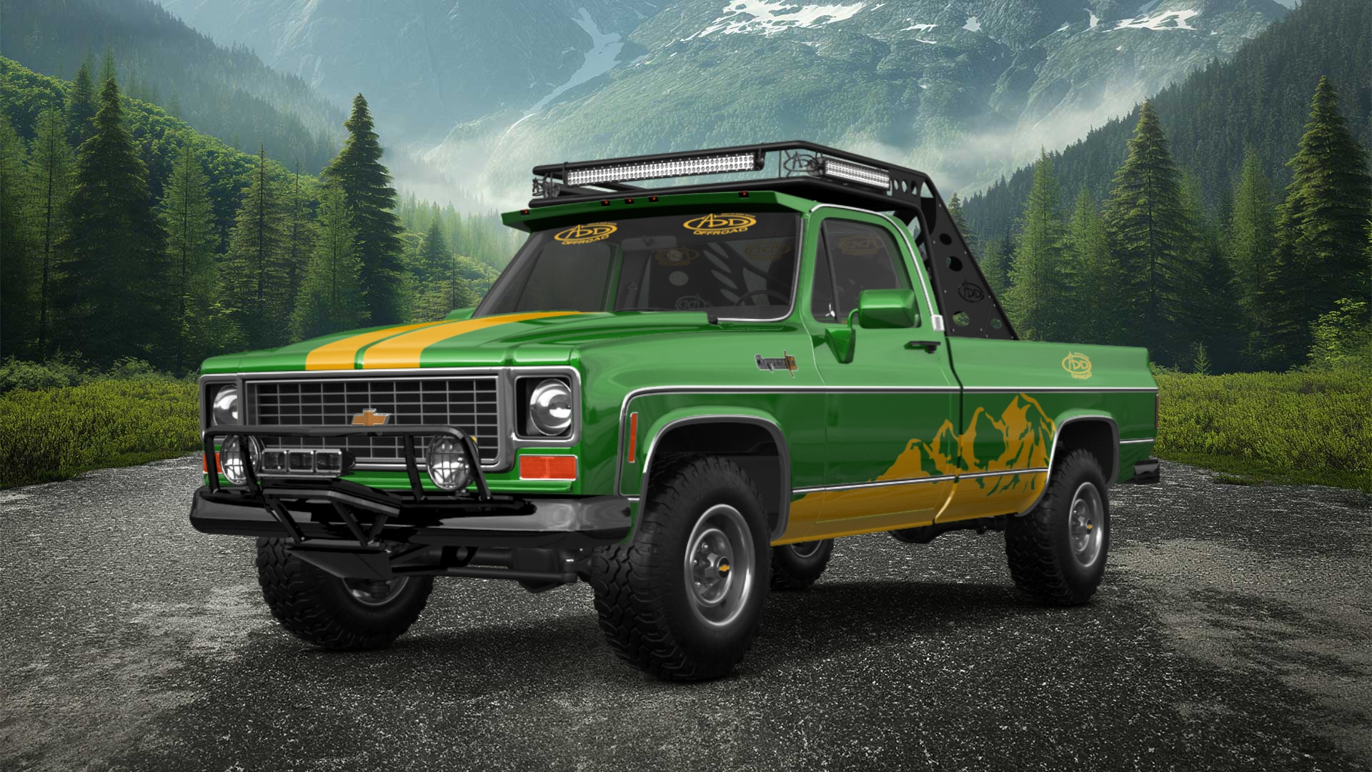 Chevrolet Silverado C-10 2 Door pickup truck 1973 tuning