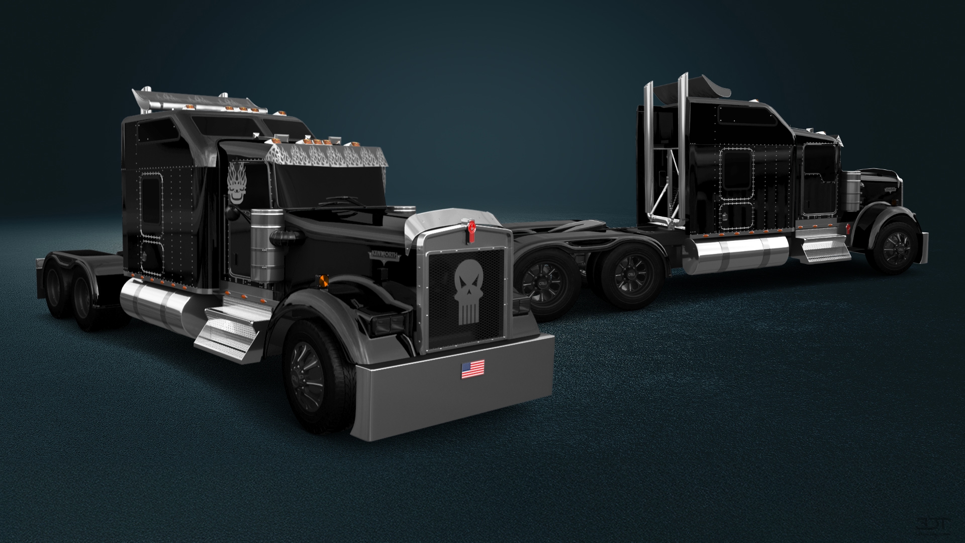Kenworth W900 Sleeper Cab Truck 2015 tuning