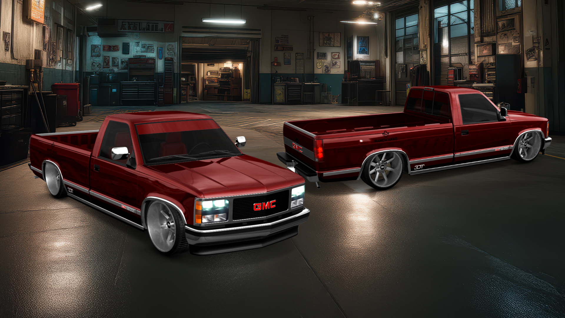 Tuning GMC Sierra 1500 2 Door pickup truck 1988