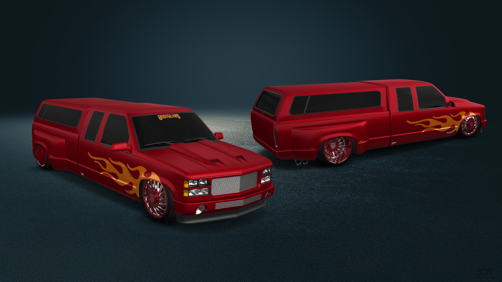 Chevrolet K3500 Extended Cab Pickup Truck 1988