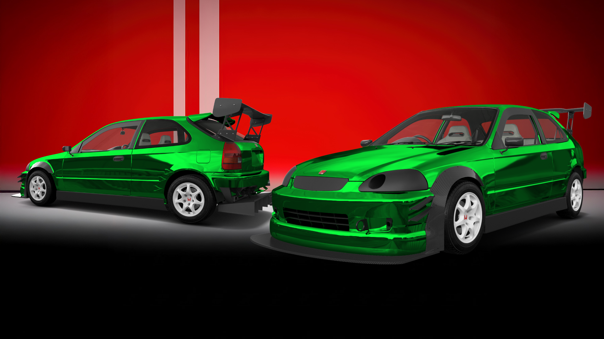 Honda Civic 3 Door Hatchback 1997 tuning