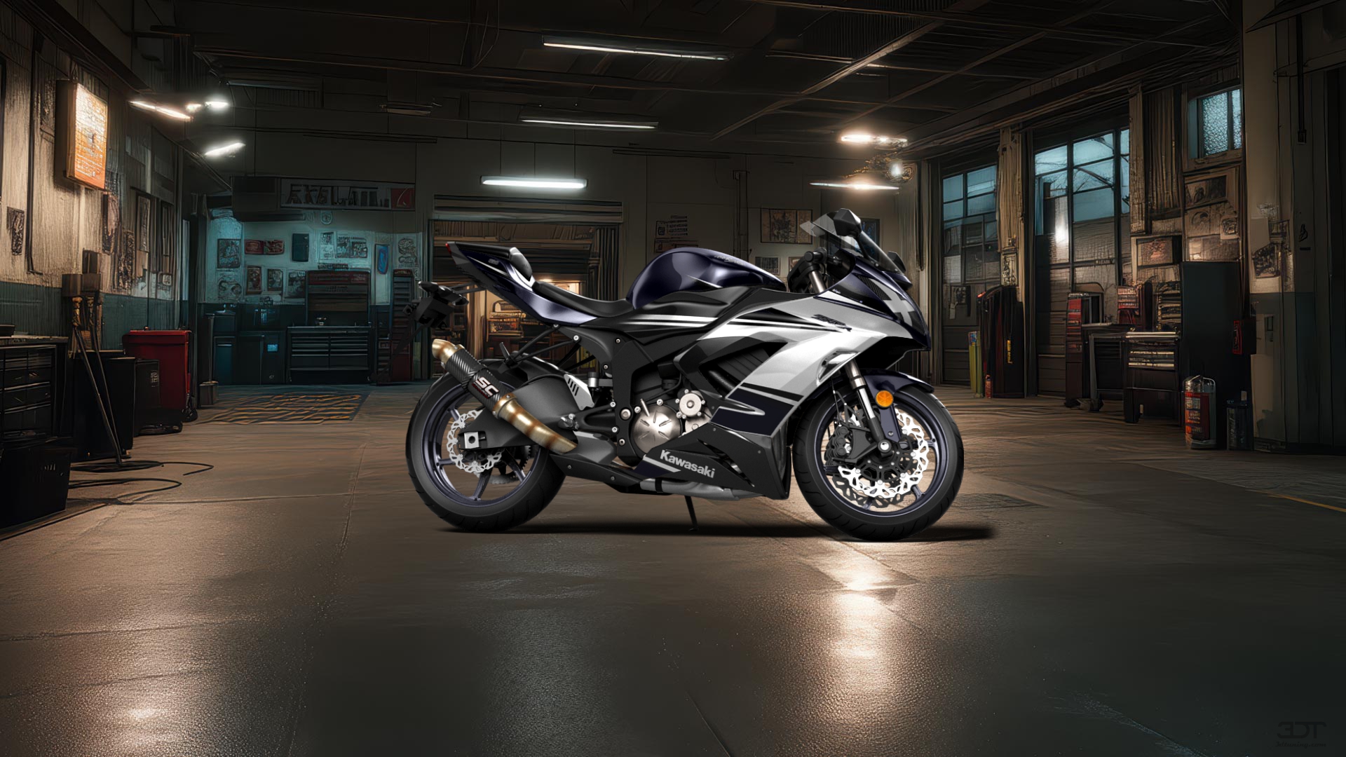 Kawasaki Ninja ZX 6R Sport Bike 2015 tuning