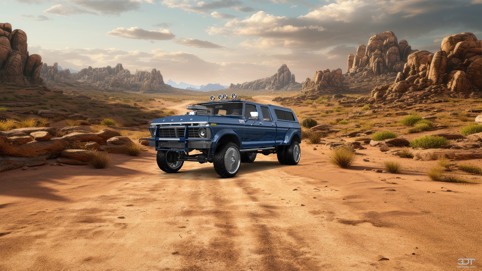 Ford F-350 Dually 4 Door pickup truck 1973