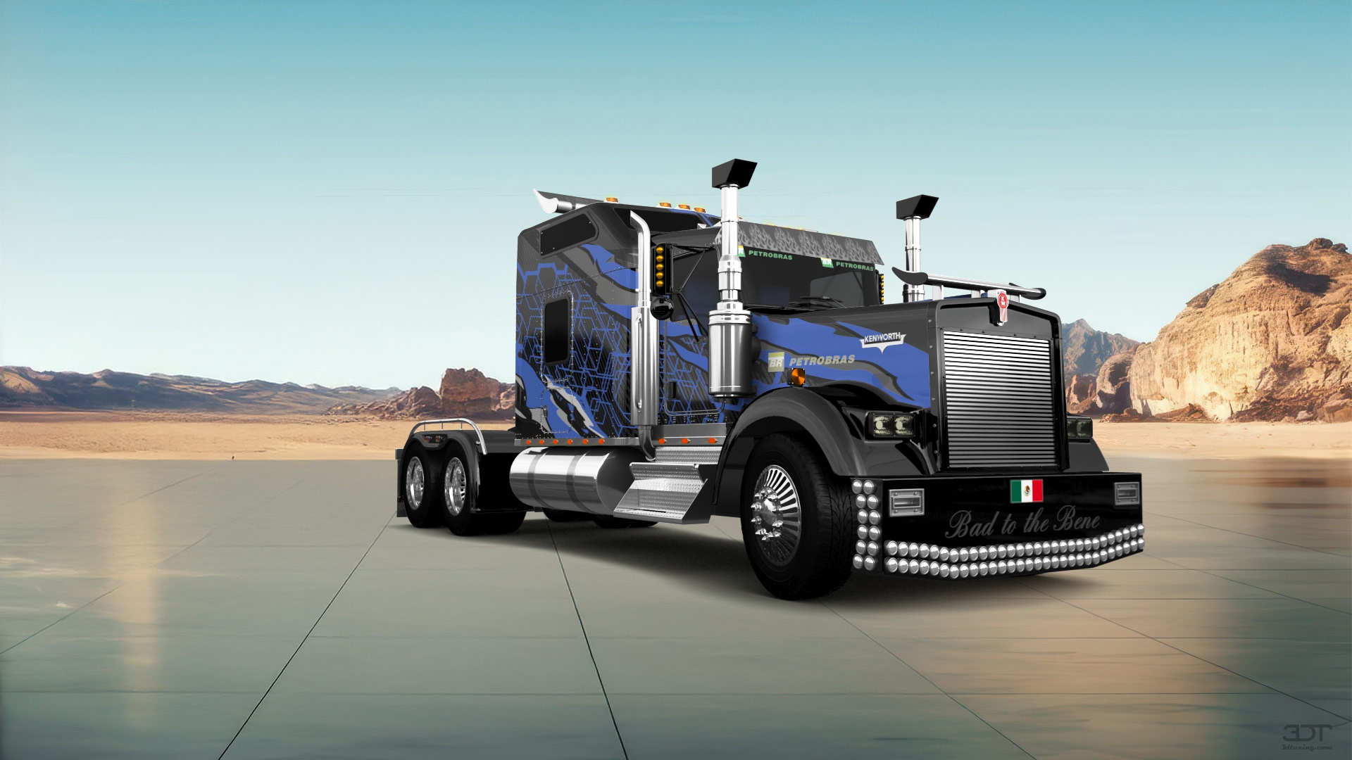 Kenworth W900 Sleeper Cab 2015 — featuring Headlights, Grilles, Hood by ...