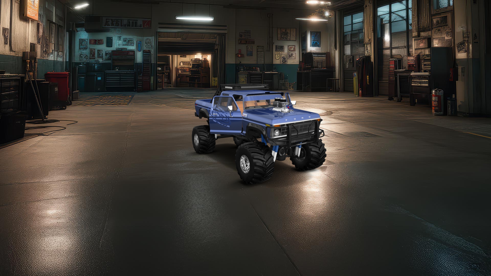 Ford F-350 Dually 4 Door pickup truck 1973 tuning
