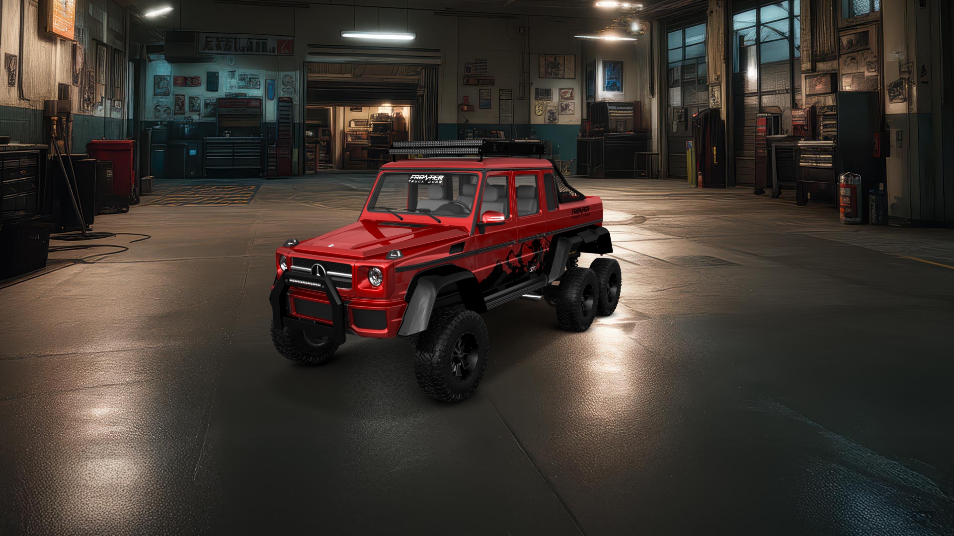 Mercedes G 63 AMG 6x6 4 Door pickup truck 2013 tuning