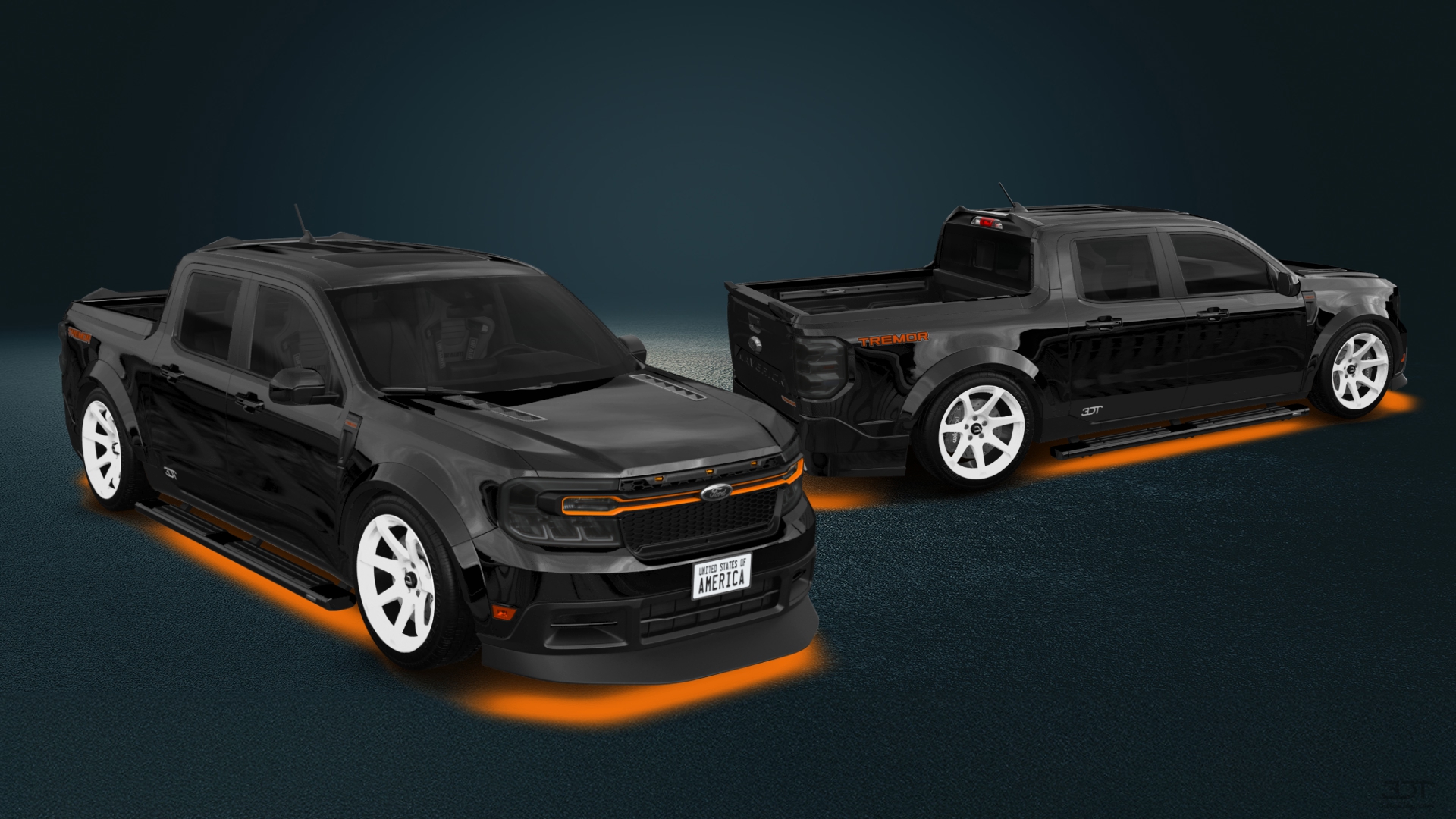 Ford Maverick 4 Door pickup truck 2022 tuning