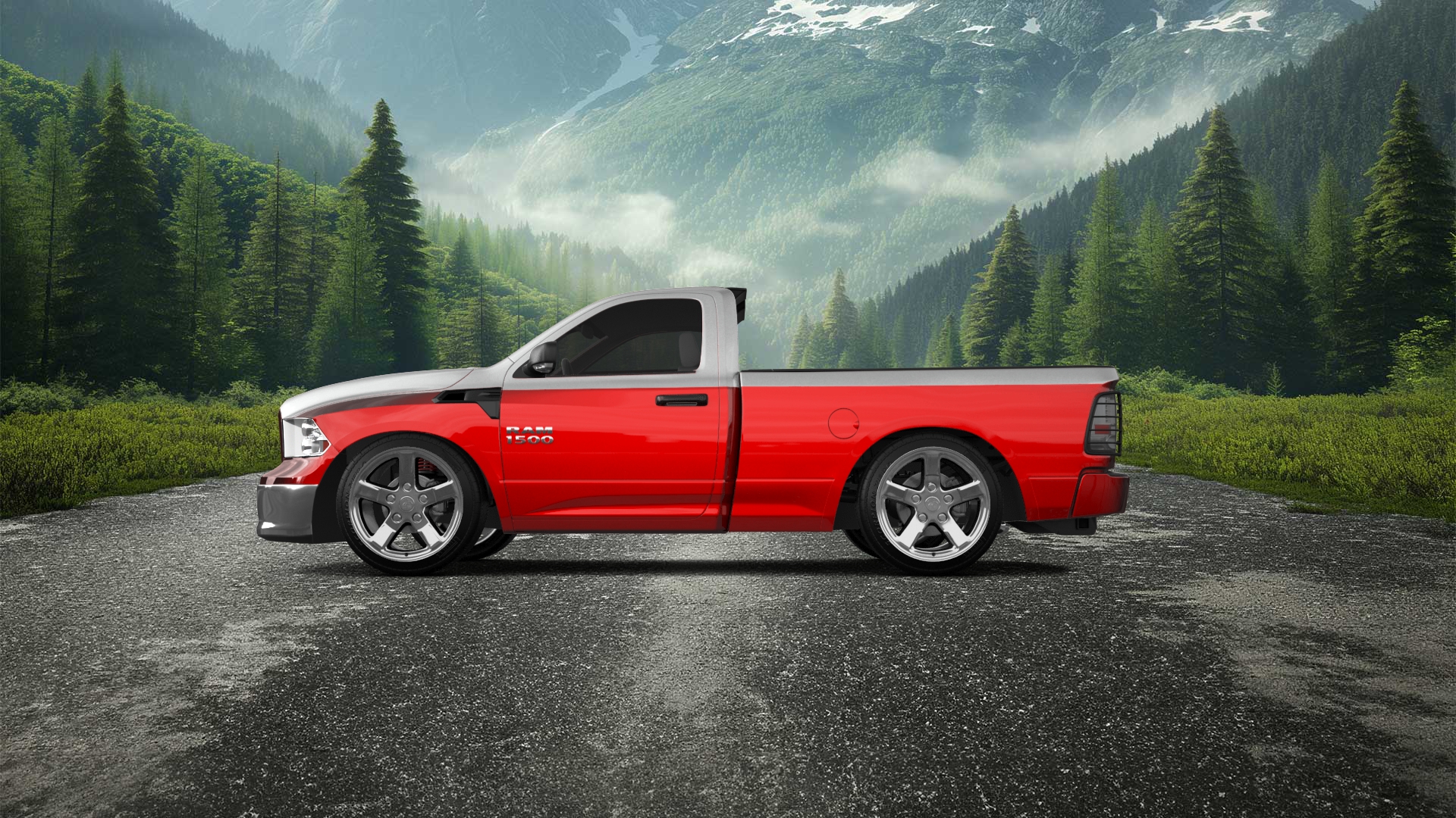 Dodge Ram 1500 6.4' box Regular Cab 2 Door pickup truck 2009 tuning