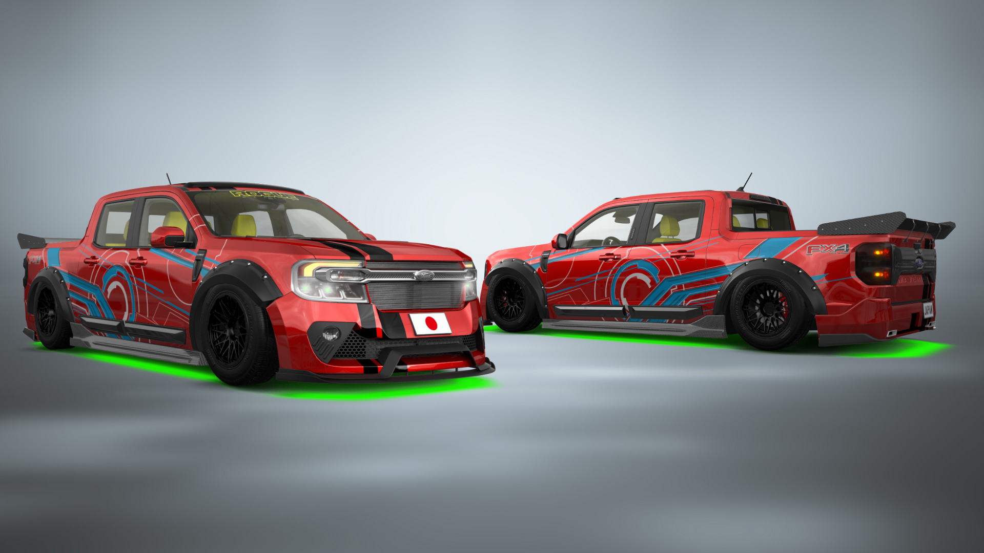 Ford Maverick 4 Door pickup truck 2022 tuning