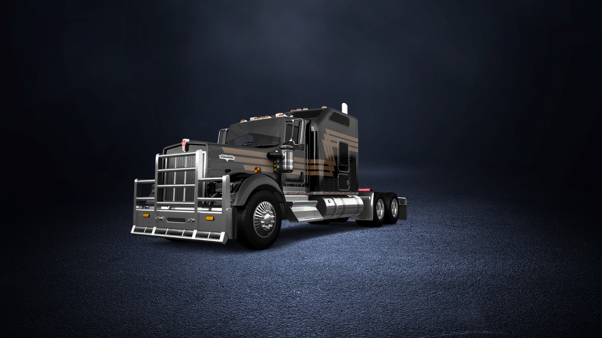 Kenworth W900 Sleeper Cab Truck 2015 tuning