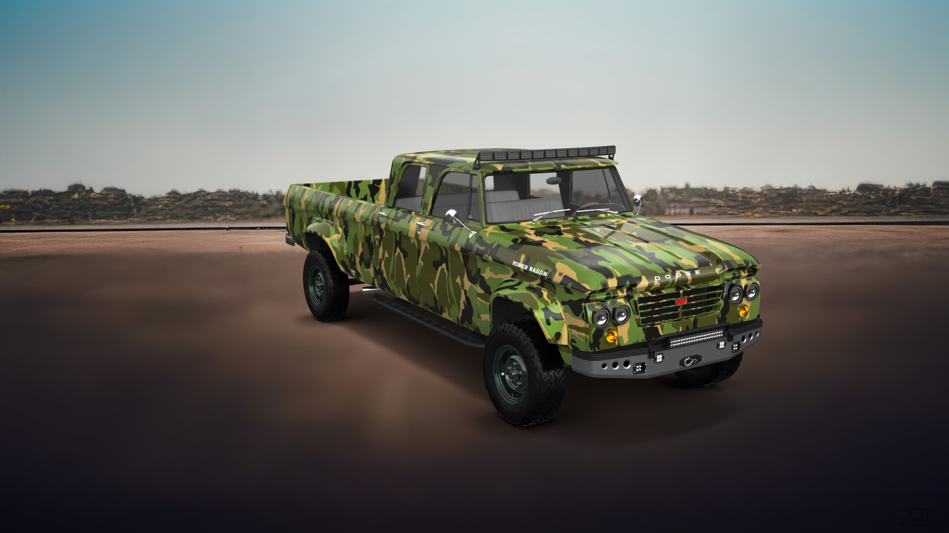 Dodge Power Wagon 4 Door pickup truck 1964 tuning