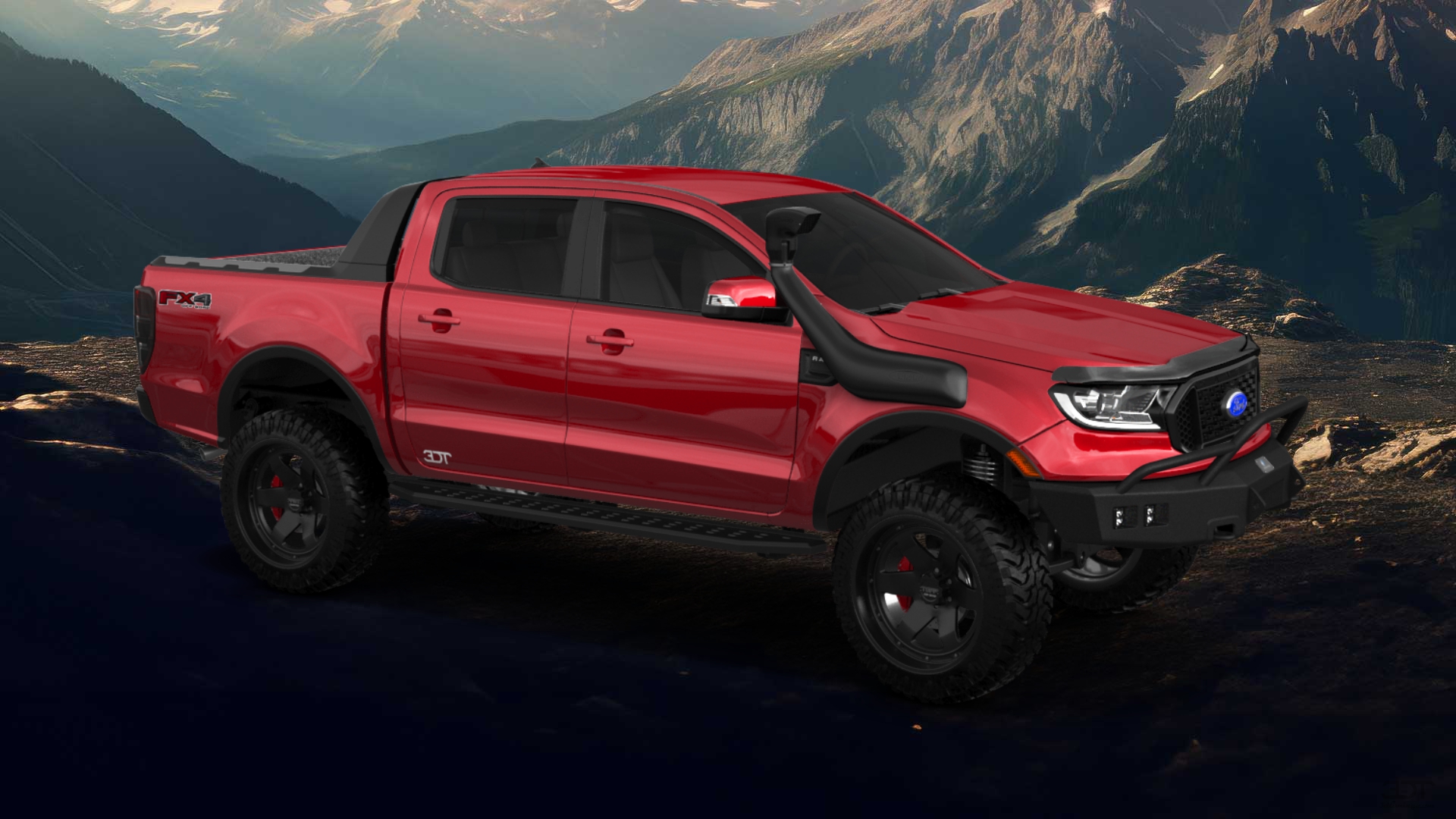 Ford Ranger 4 Door pickup truck 2019 tuning