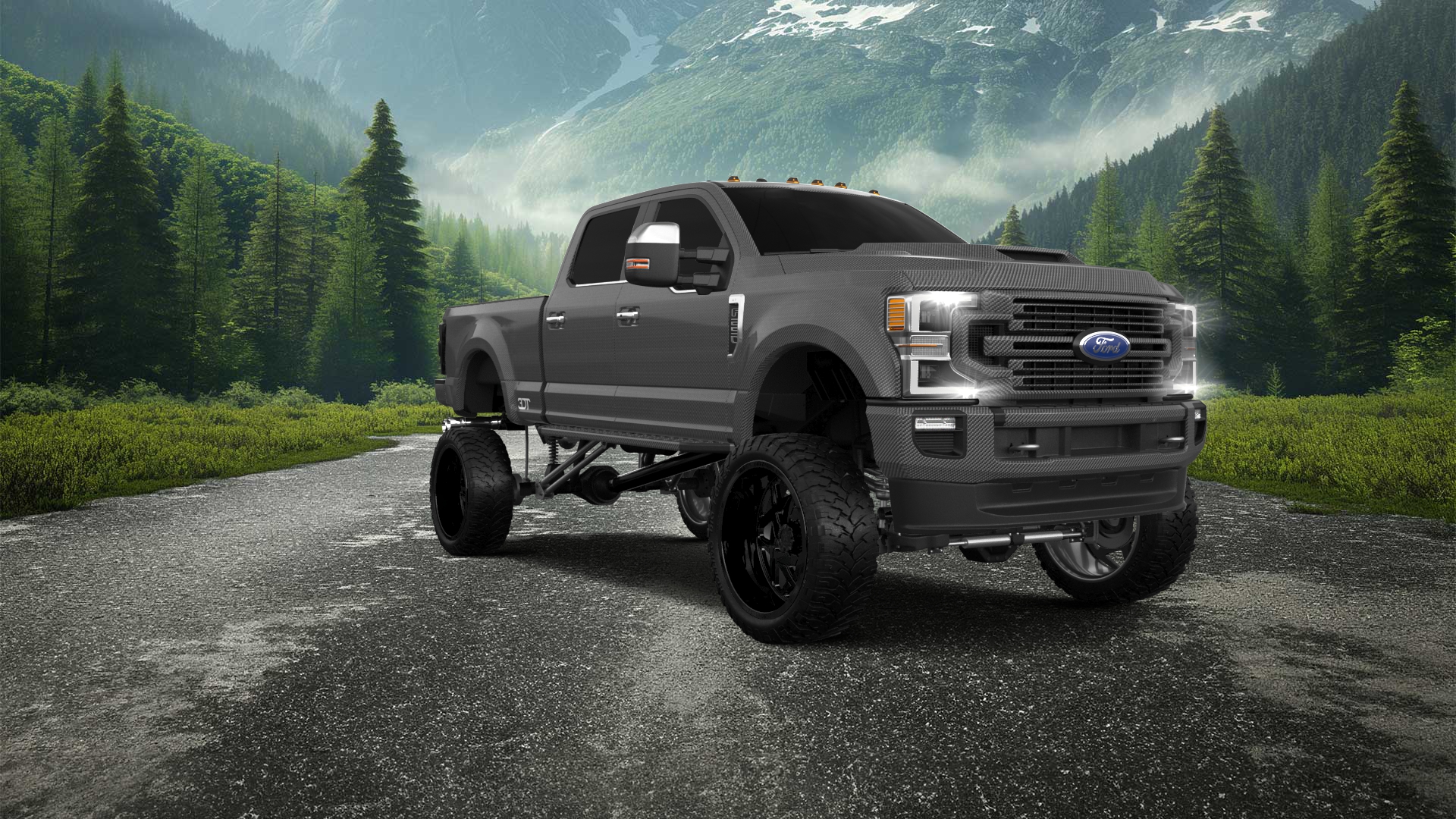 Ford F-250 4 Door pickup truck 2021 tuning
