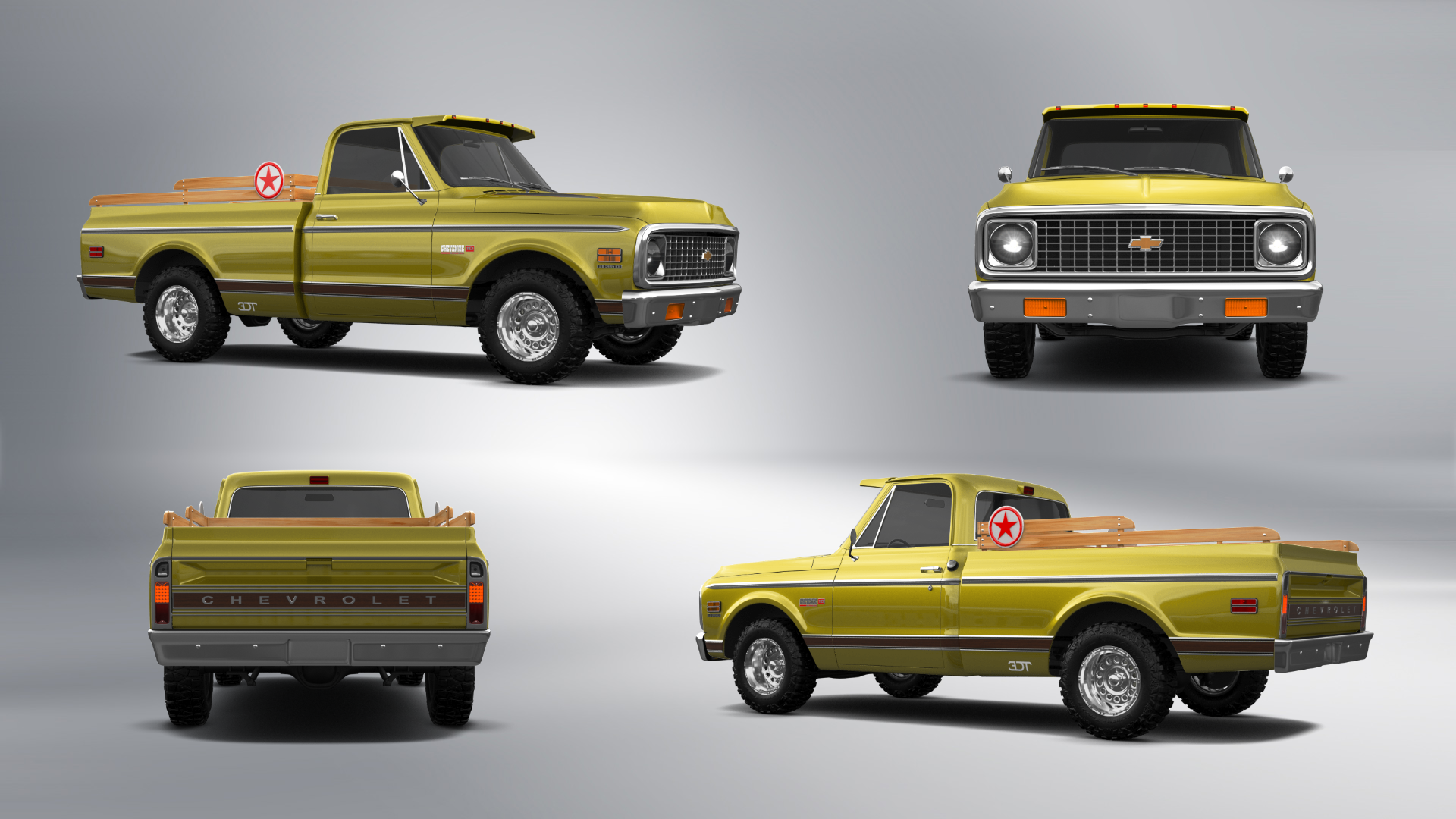 Chevrolet C-10 Cheyenne 2 Door pickup truck 1972 tuning