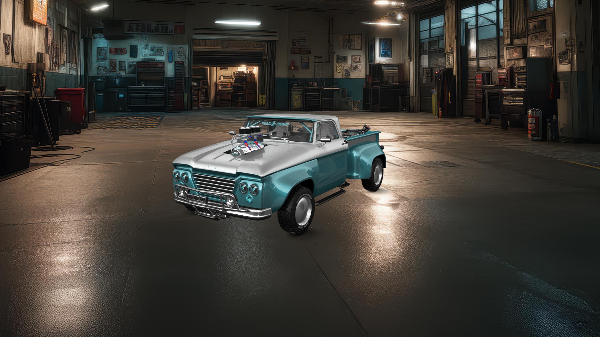 Dodge D-100 Stepside 2 Door pickup truck 1961 tuning