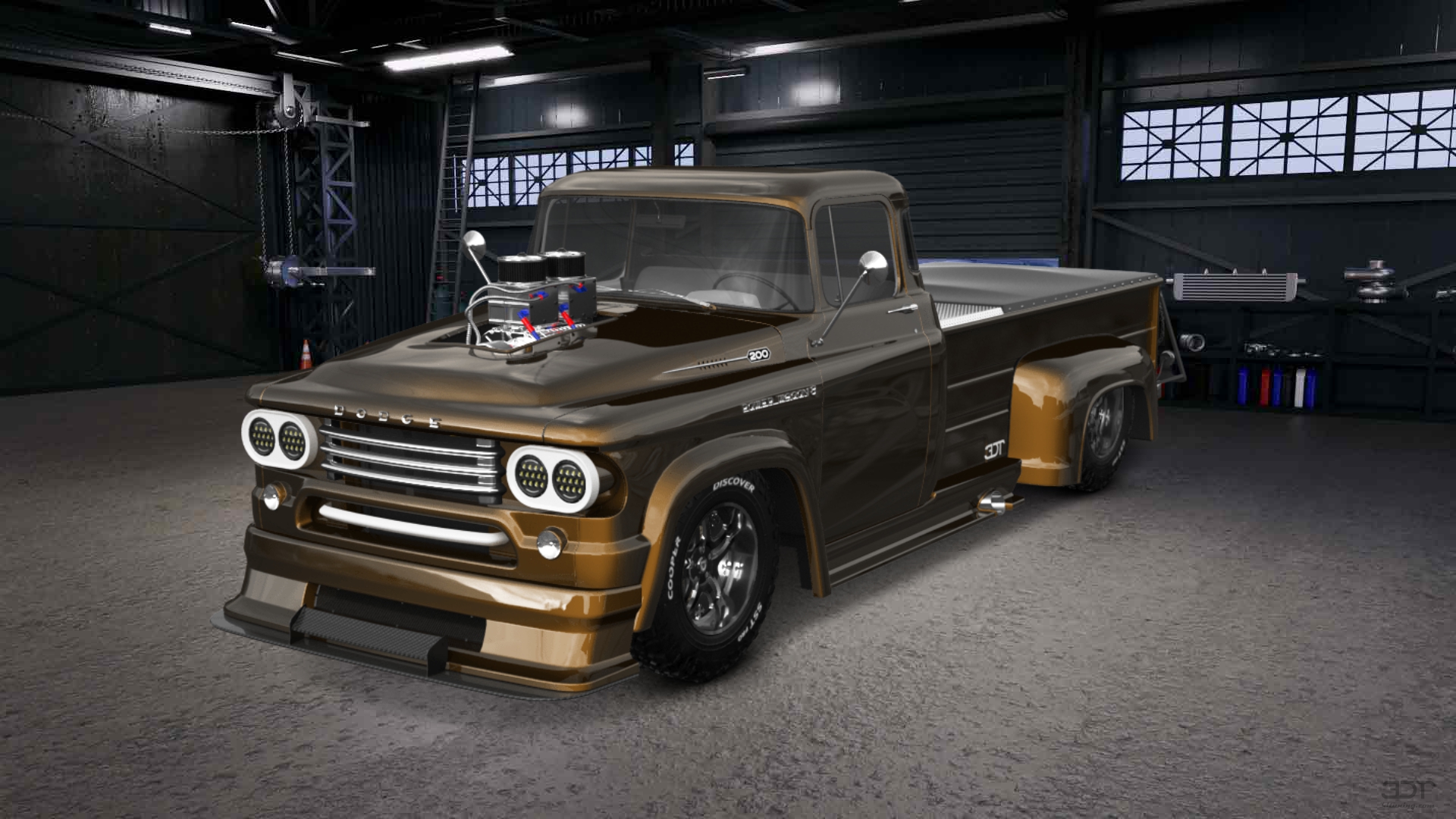 Dodge Power Wagon W300 2 Door pickup truck 1958 tuning