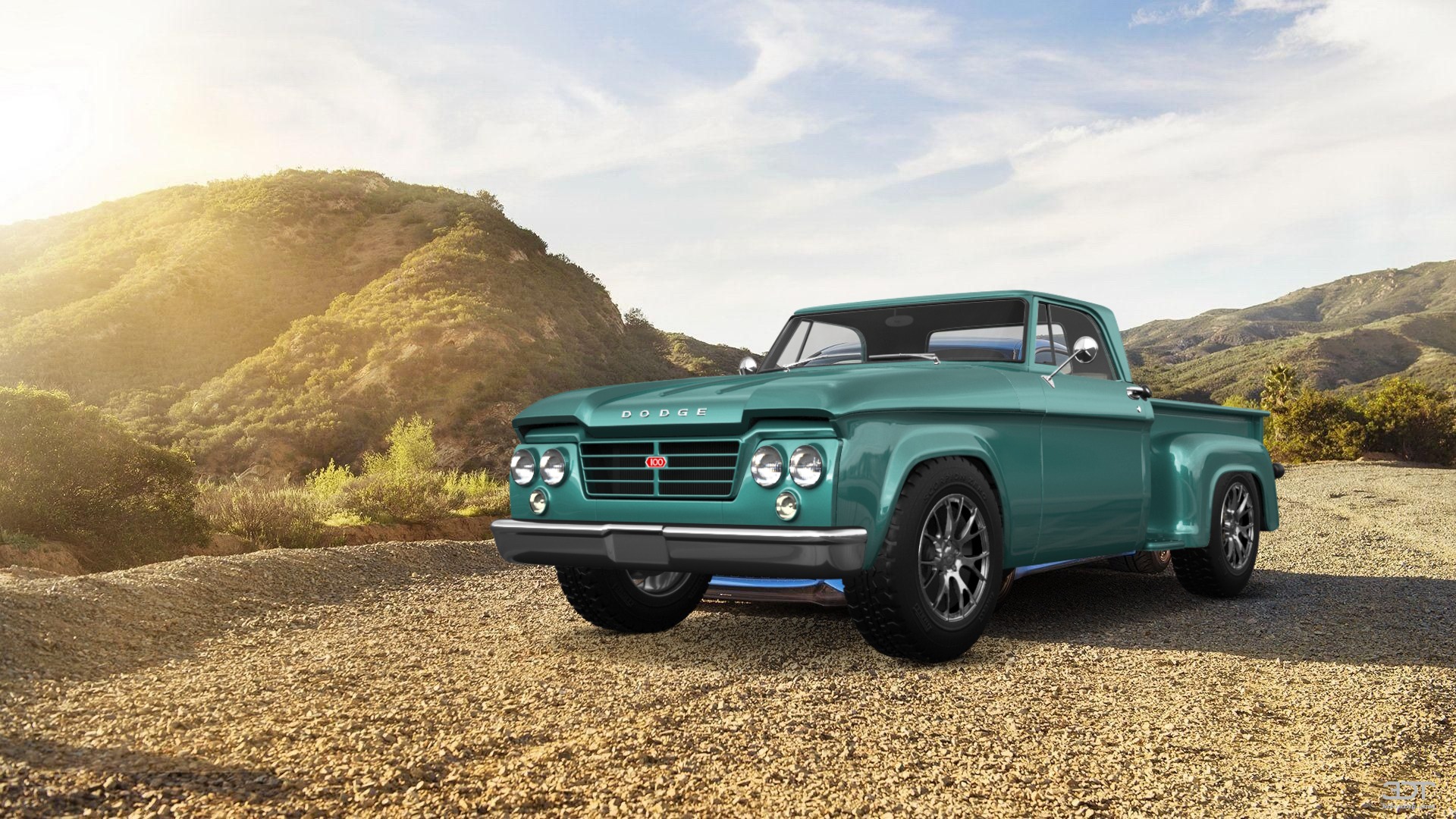 Dodge D-100 Stepside 2 Door pickup truck 1961