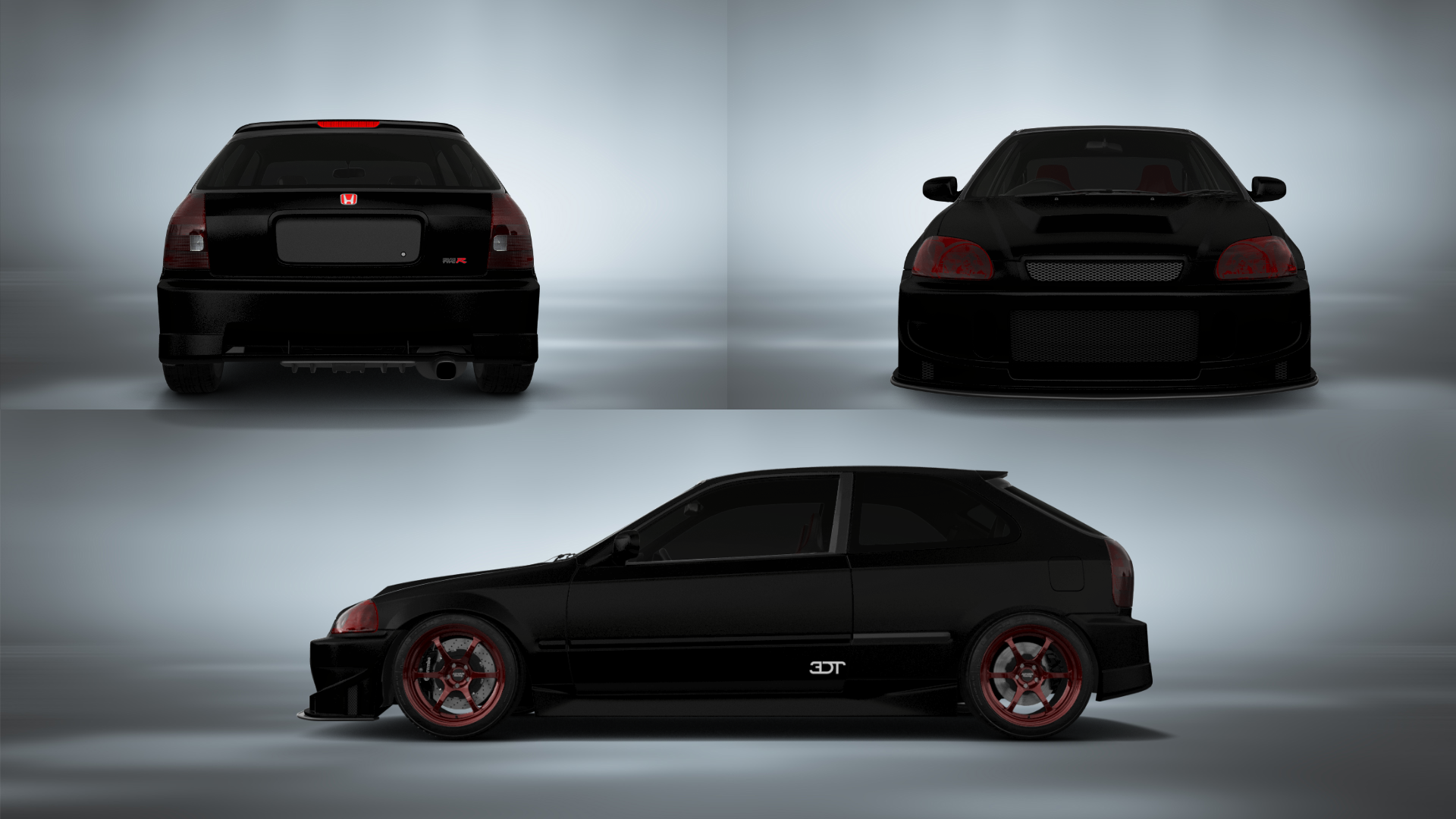 Honda Civic 3 Door Hatchback 1997 tuning