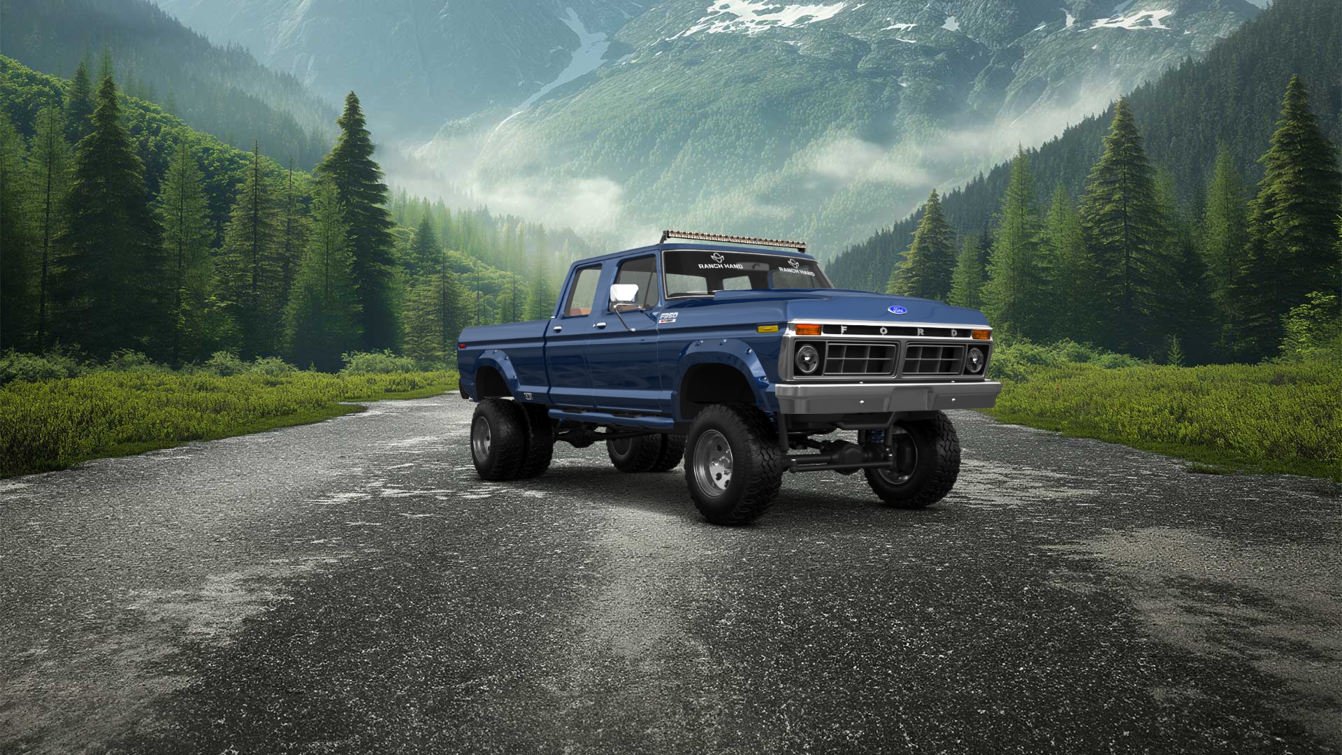 Ford F-350 Dually 4 Door pickup truck 1973