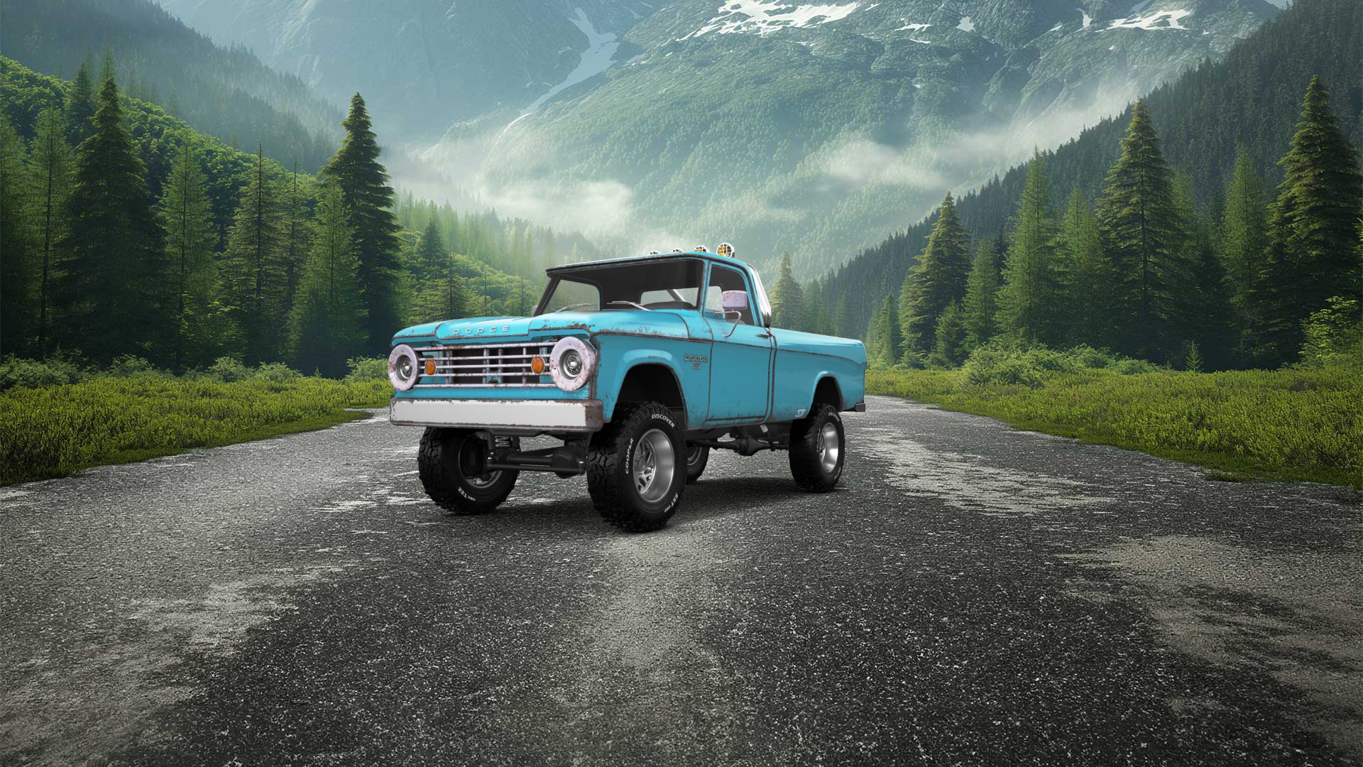 Dodge Power Wagon W200 2 Door pickup truck 1966