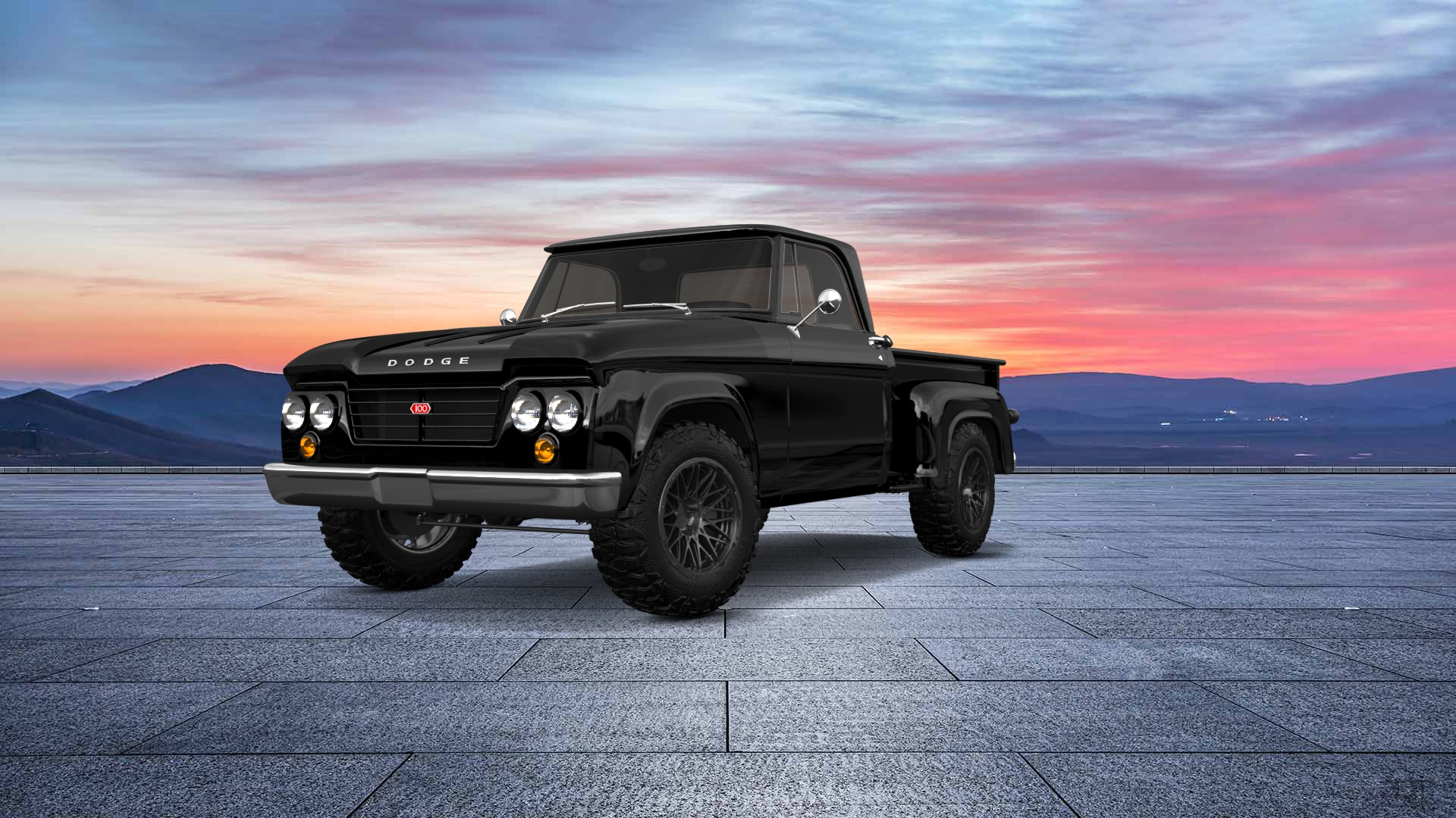 Dodge D-100 Stepside 2 Door pickup truck 1961