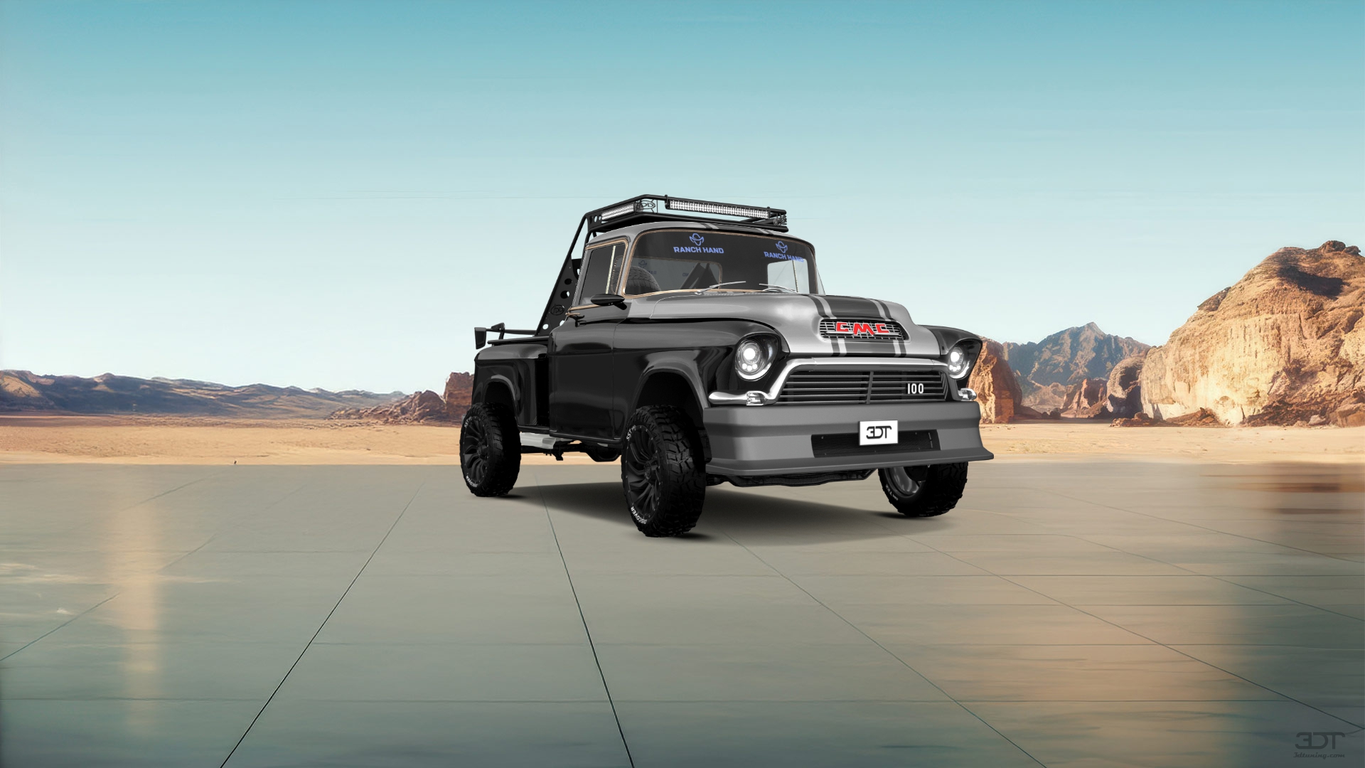 GMC 100 Stepside 2 Door pickup truck 1957 tuning