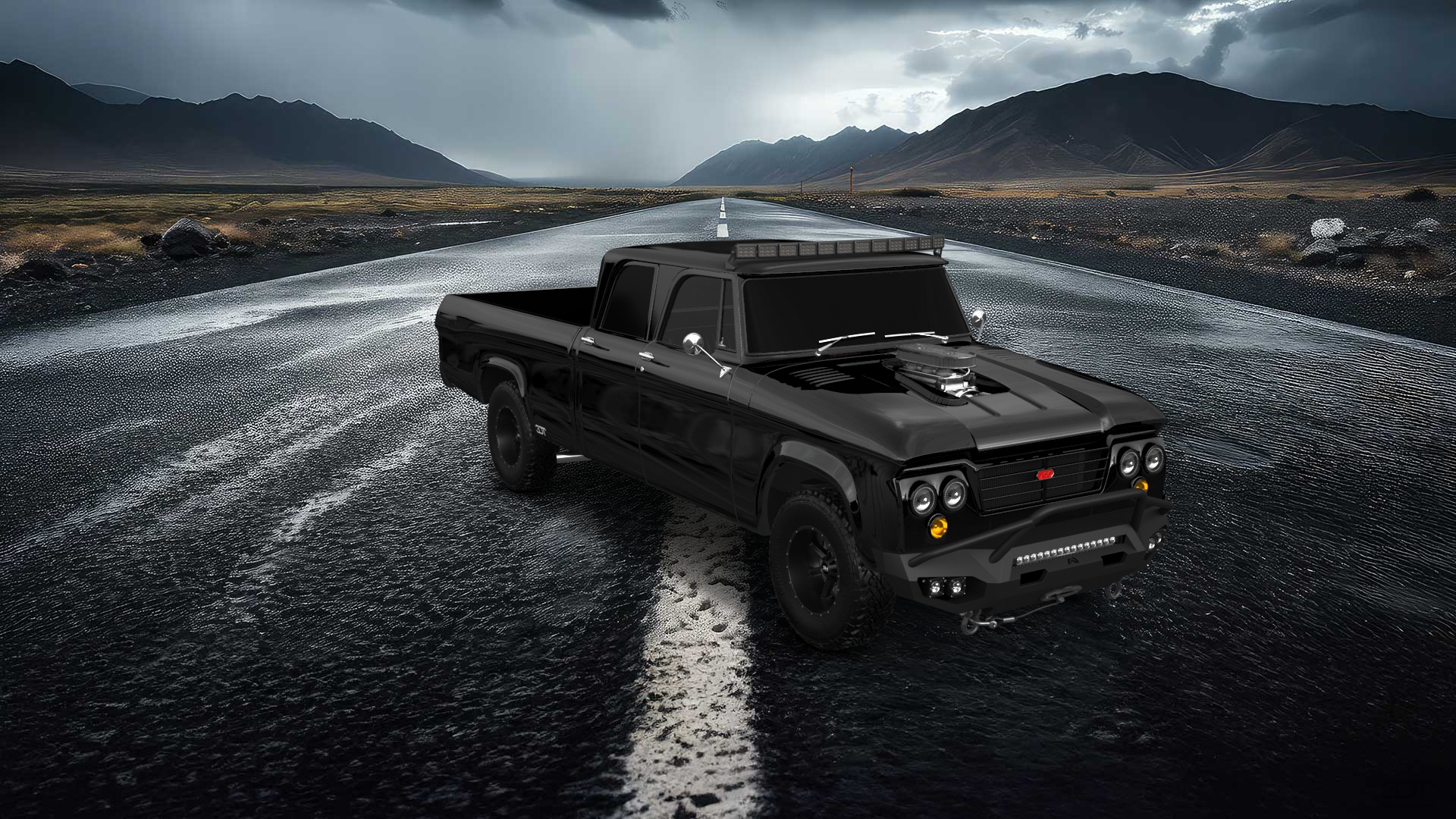 Dodge Power Wagon 4 Door pickup truck 1964