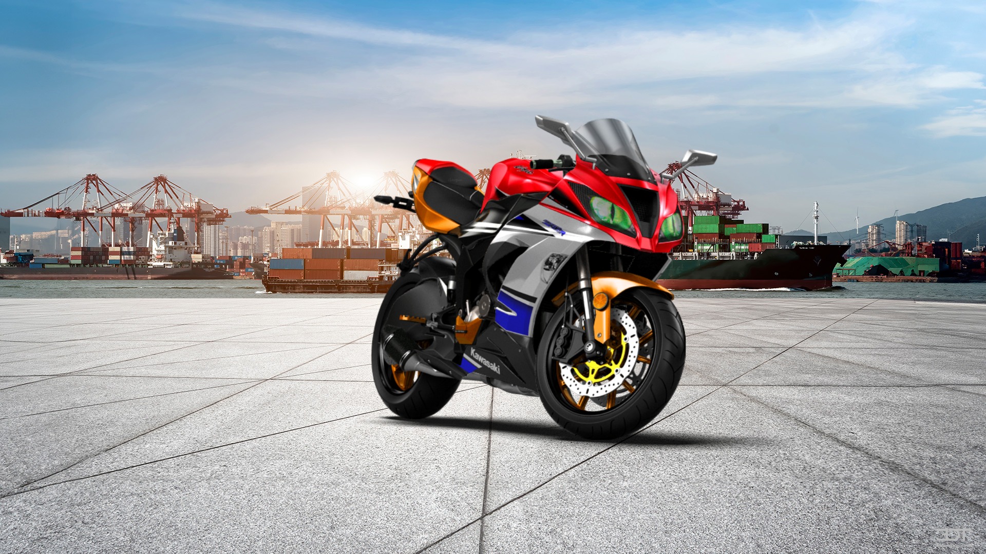 Kawasaki Ninja ZX 6R Sport Bike 2015 tuning