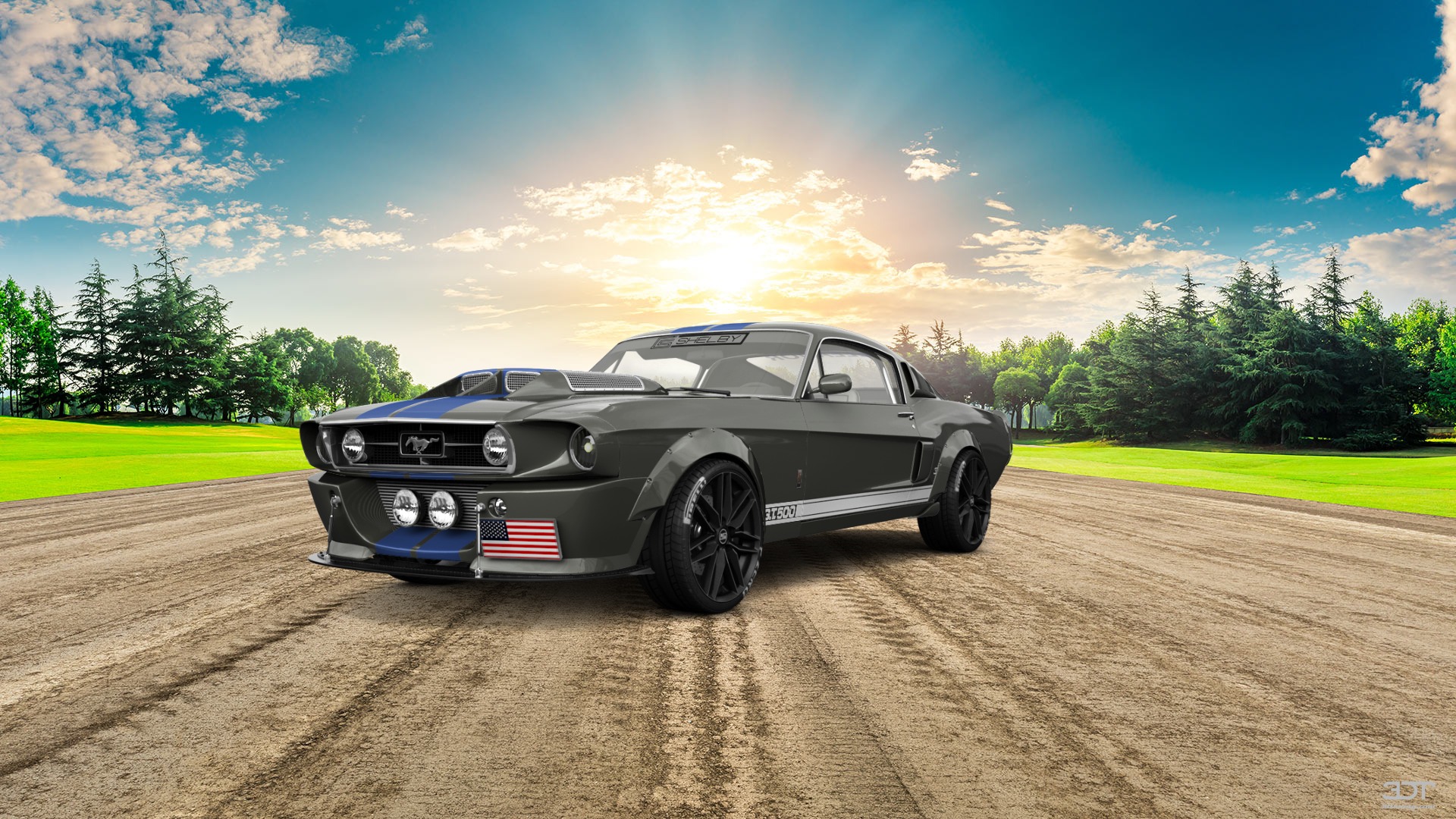 Mustang GT500 2 Door Coupe 1968 tuning