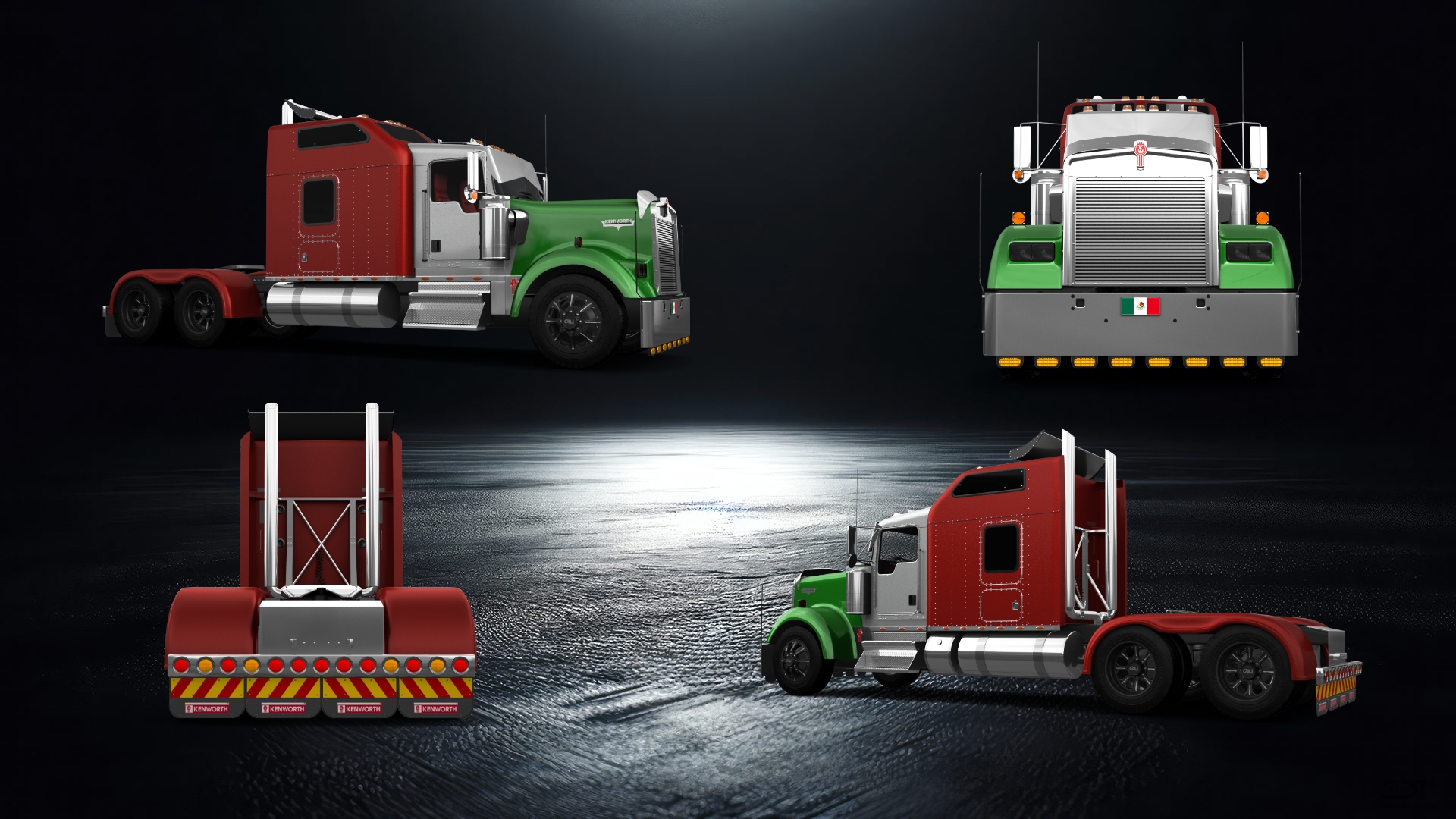 Kenworth W900 Sleeper Cab Truck 2015